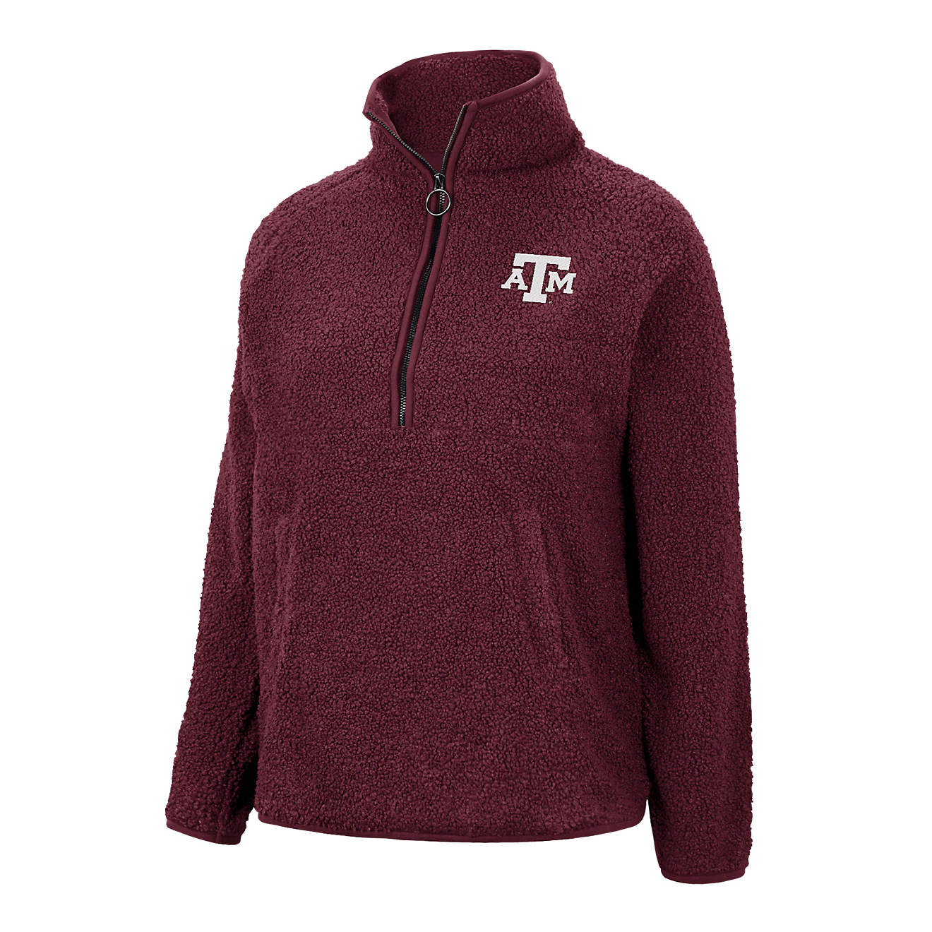Colosseum Athletics Women’s Texas A&M University Winter Wonderland Chenille Sherpa 1/4-Zip Pullover                            - view number 1