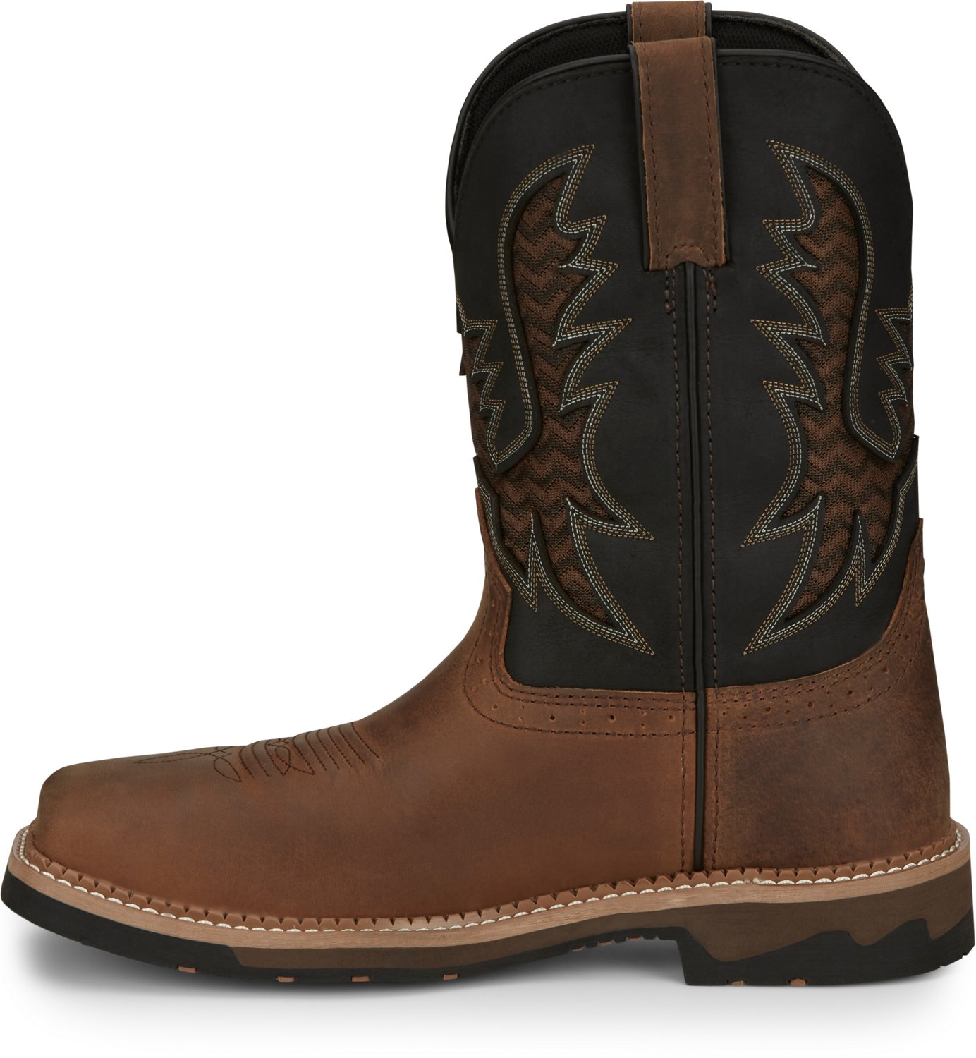 Justin steel toe shop boots academy