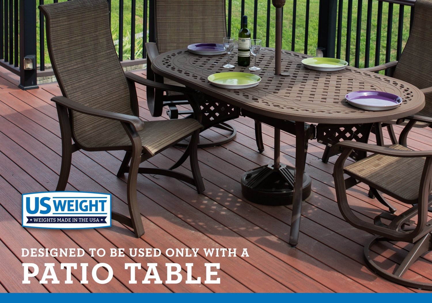 US Weight Durable 50 Pound Umbrella Base                                                                                         - view number 3