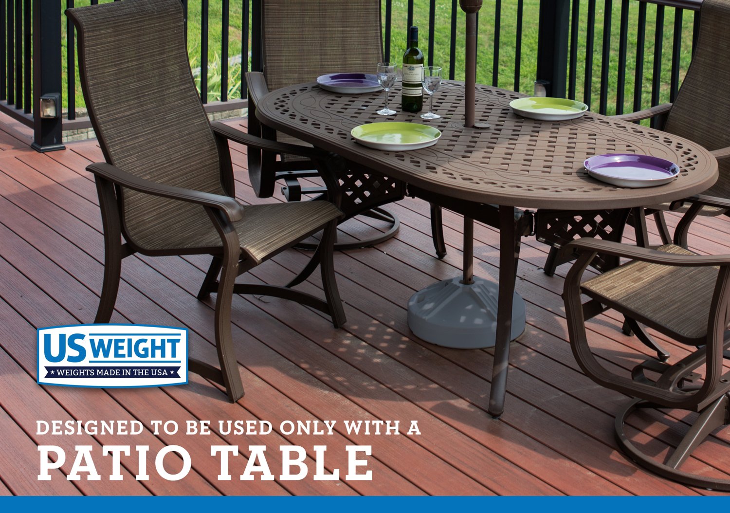 US Weight Durable 50 Pound Umbrella Base                                                                                         - view number 3