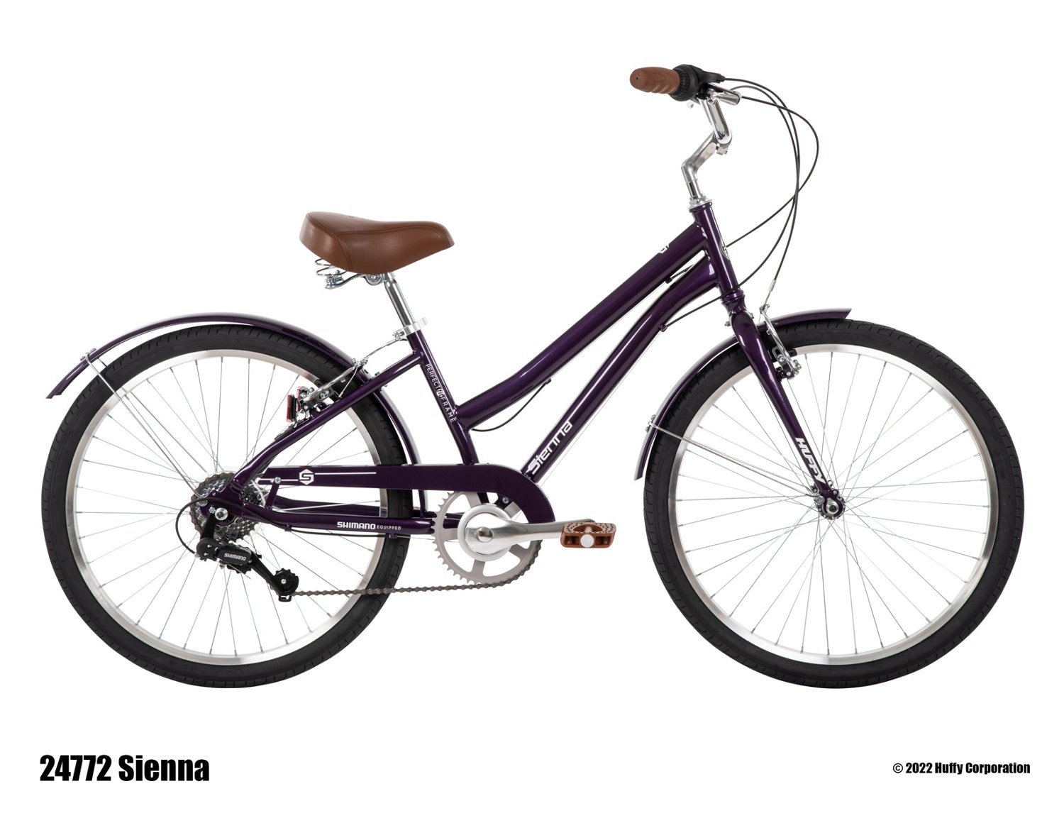 Huffy Girls Sienna 24 in 7 Speed Comfort Hybrid Bike Academy