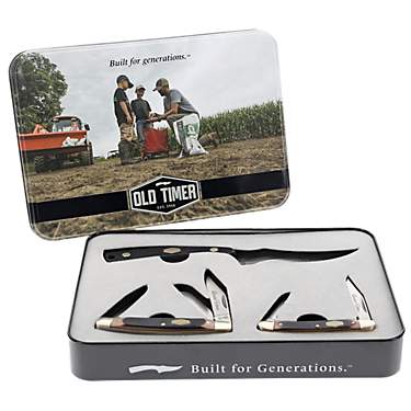 Old Timer 3-Piece Knife Set in Gift Tin                                                                                         