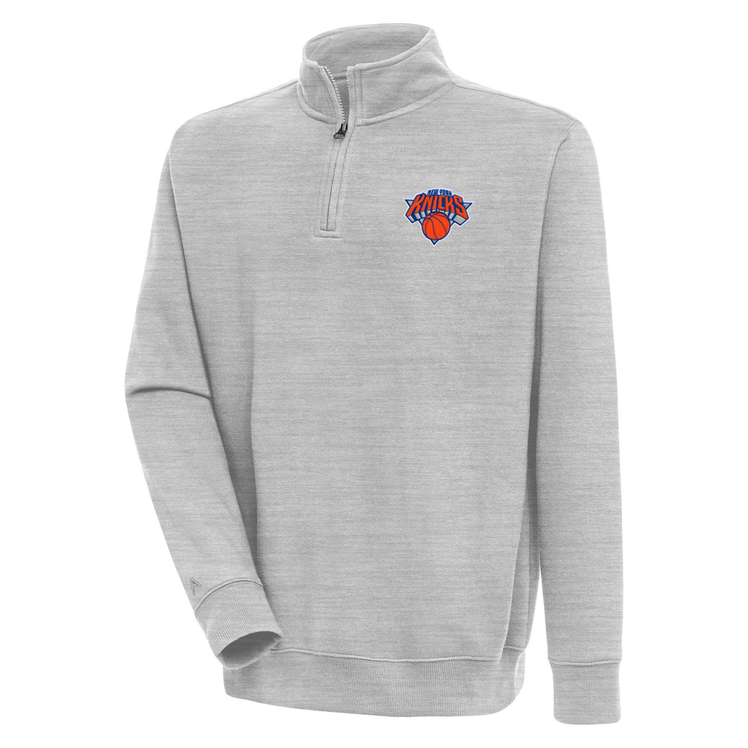 Antigua New York Knicks Victory Quarter-Zip Pullover Top