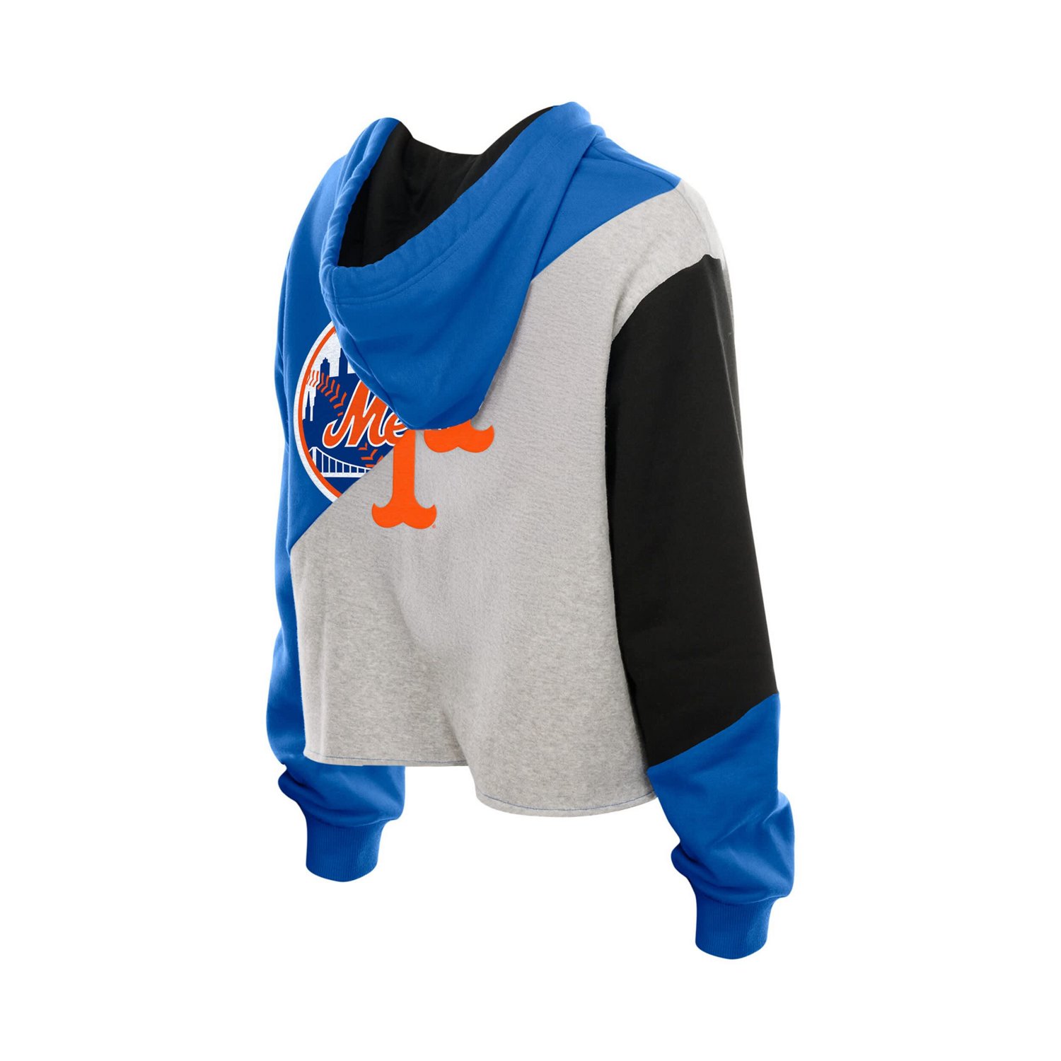 New Era New York Mets Upcycled Color Block Cropped Boxy Hoodie - view number 3