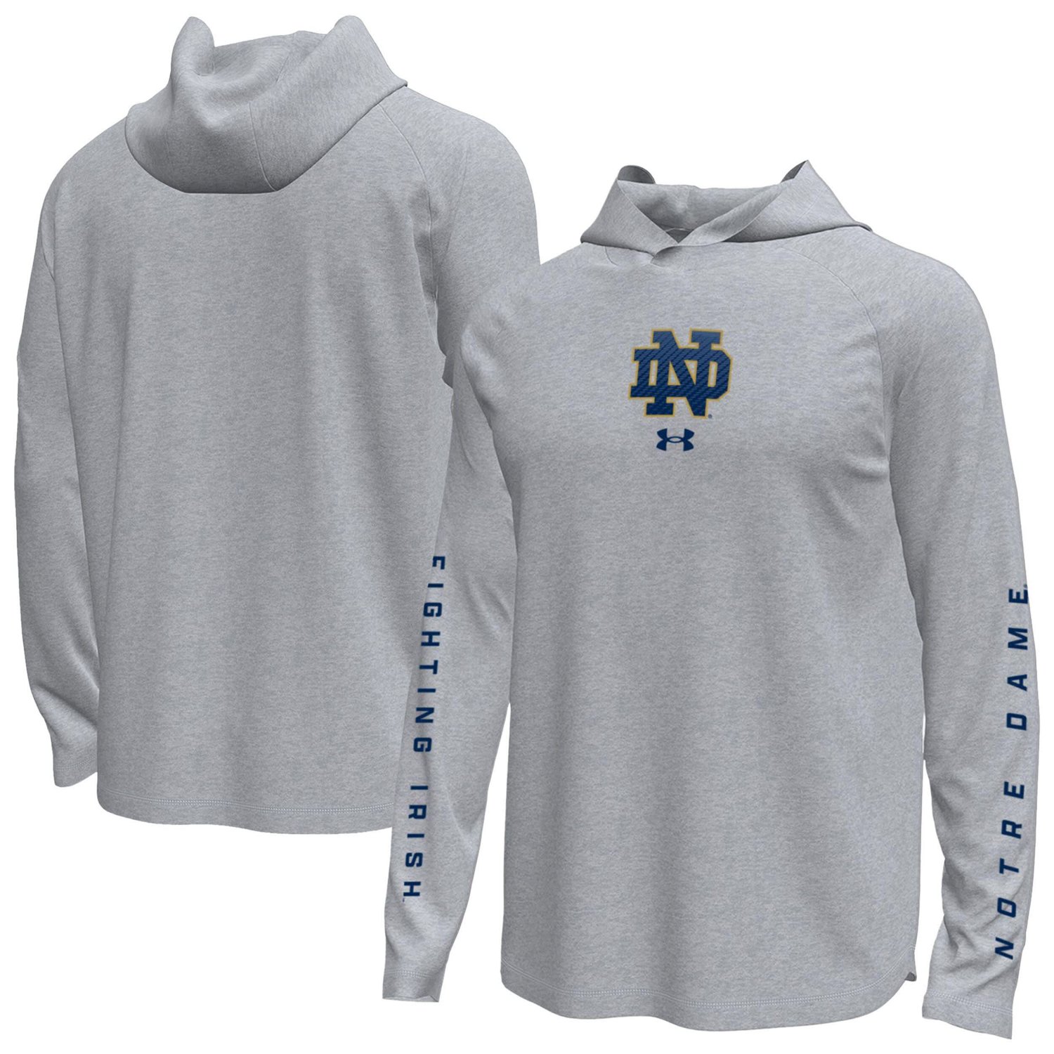 Under Armour Notre Dame Fighting Irish Tech Stretch Long-Sleeve Hooded T-Shirt
