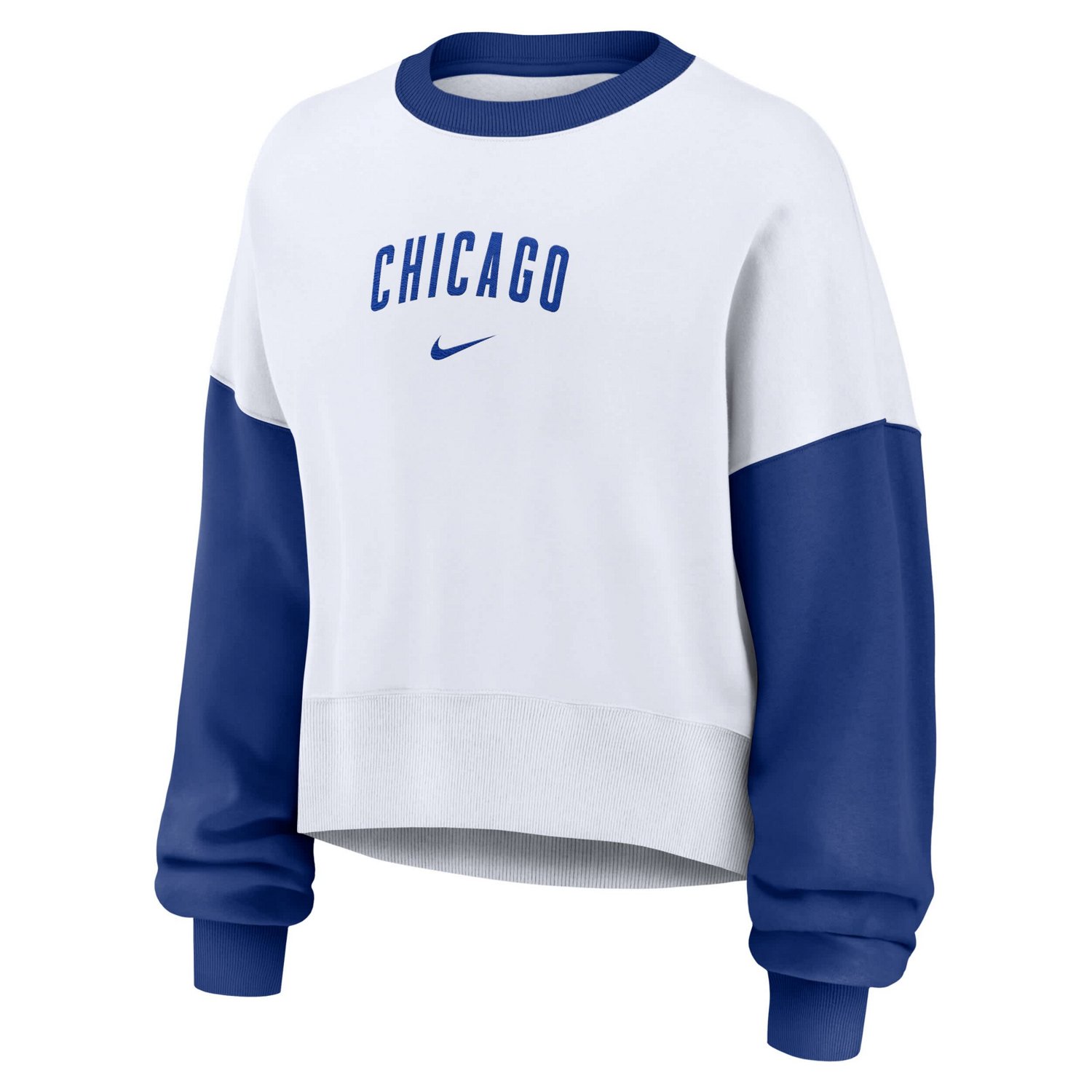 Nike Royal Chicago Cubs Oversized High Hip Fleece Sweatshirt - view number 4