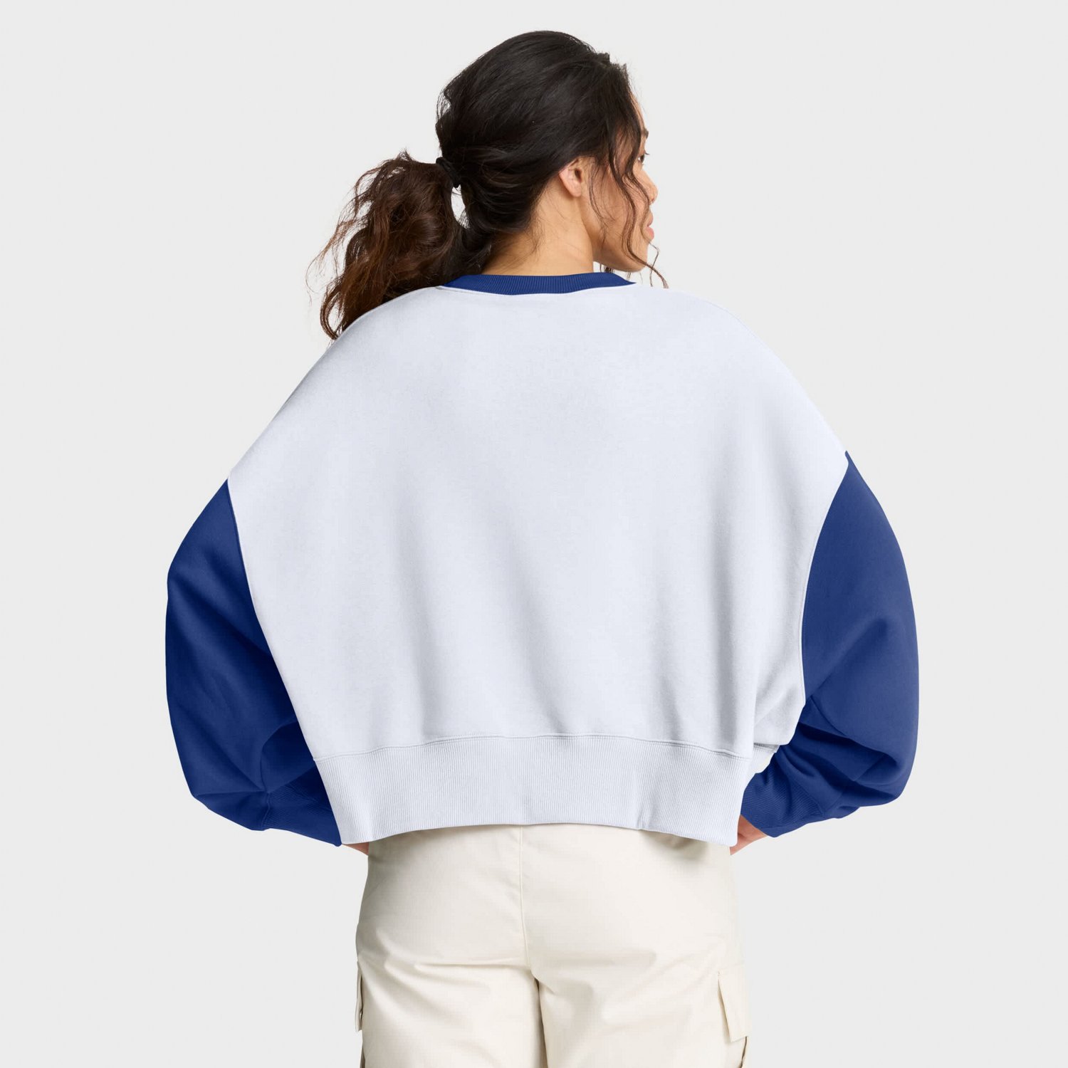 Nike Royal Chicago Cubs Oversized High Hip Fleece Sweatshirt - view number 2