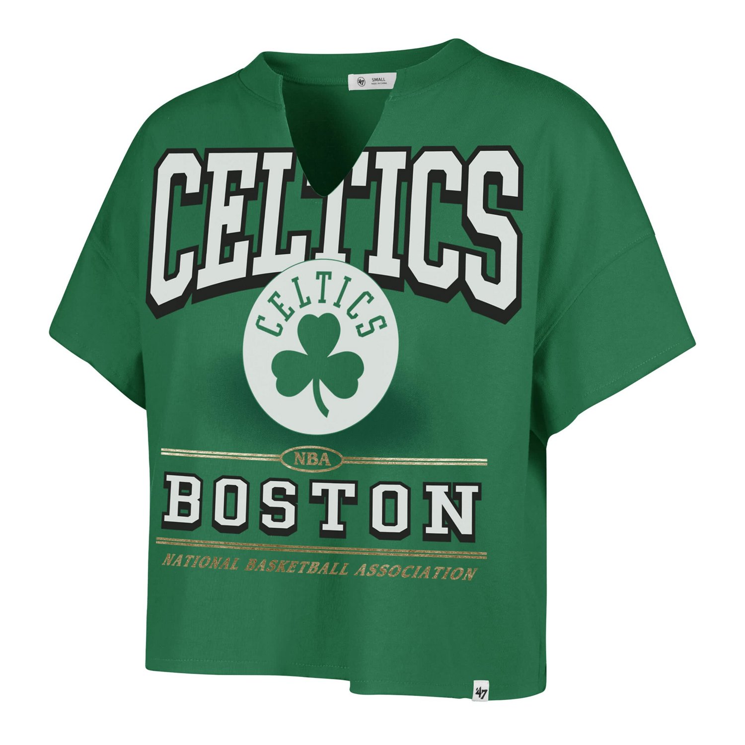 '47 Kelly Boston Celtics Elation Oversized Notch Neck T-Shirt - view number 2