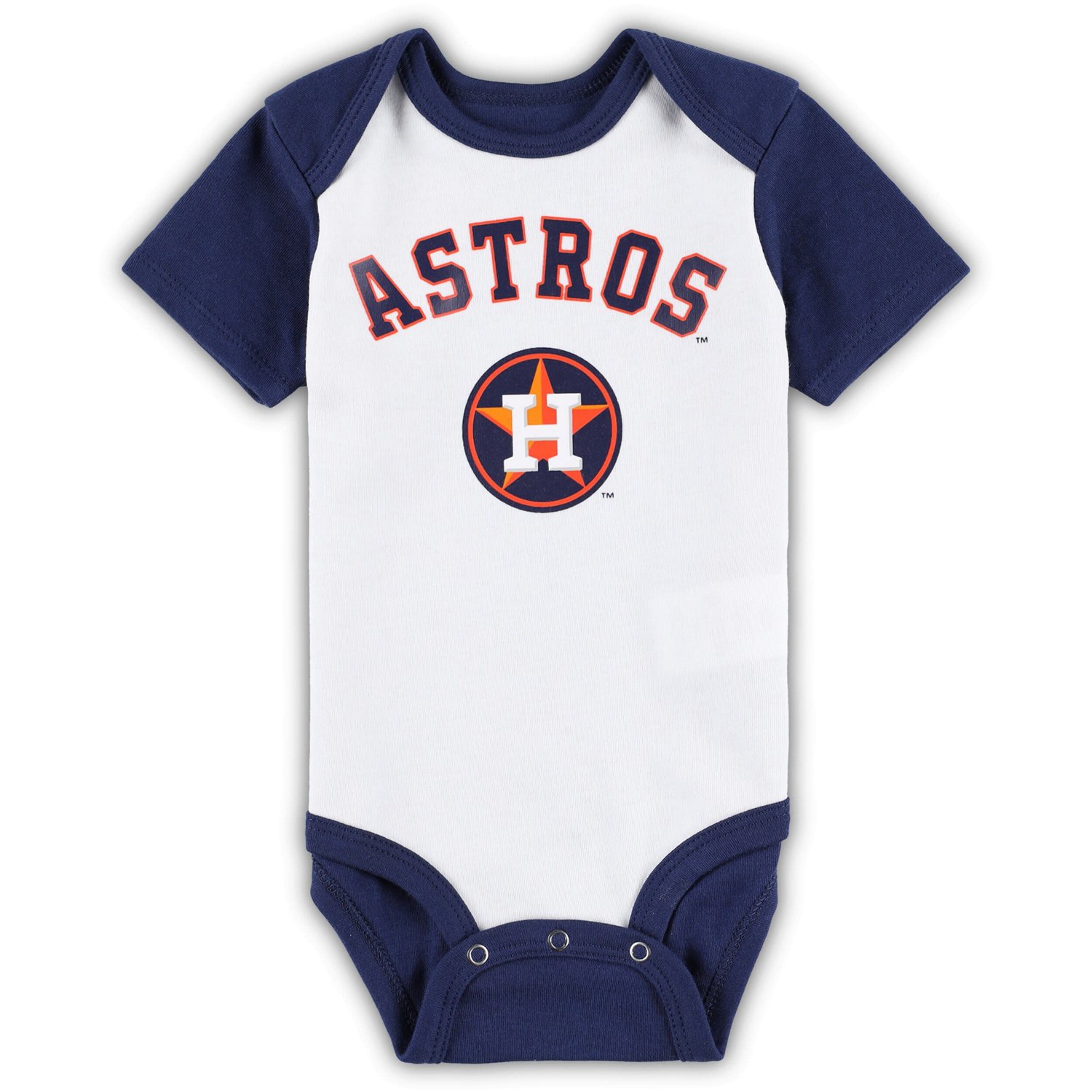 /Heather Gray Houston Astros Two-Pack Little Slugger Bodysuit Set - view number 2