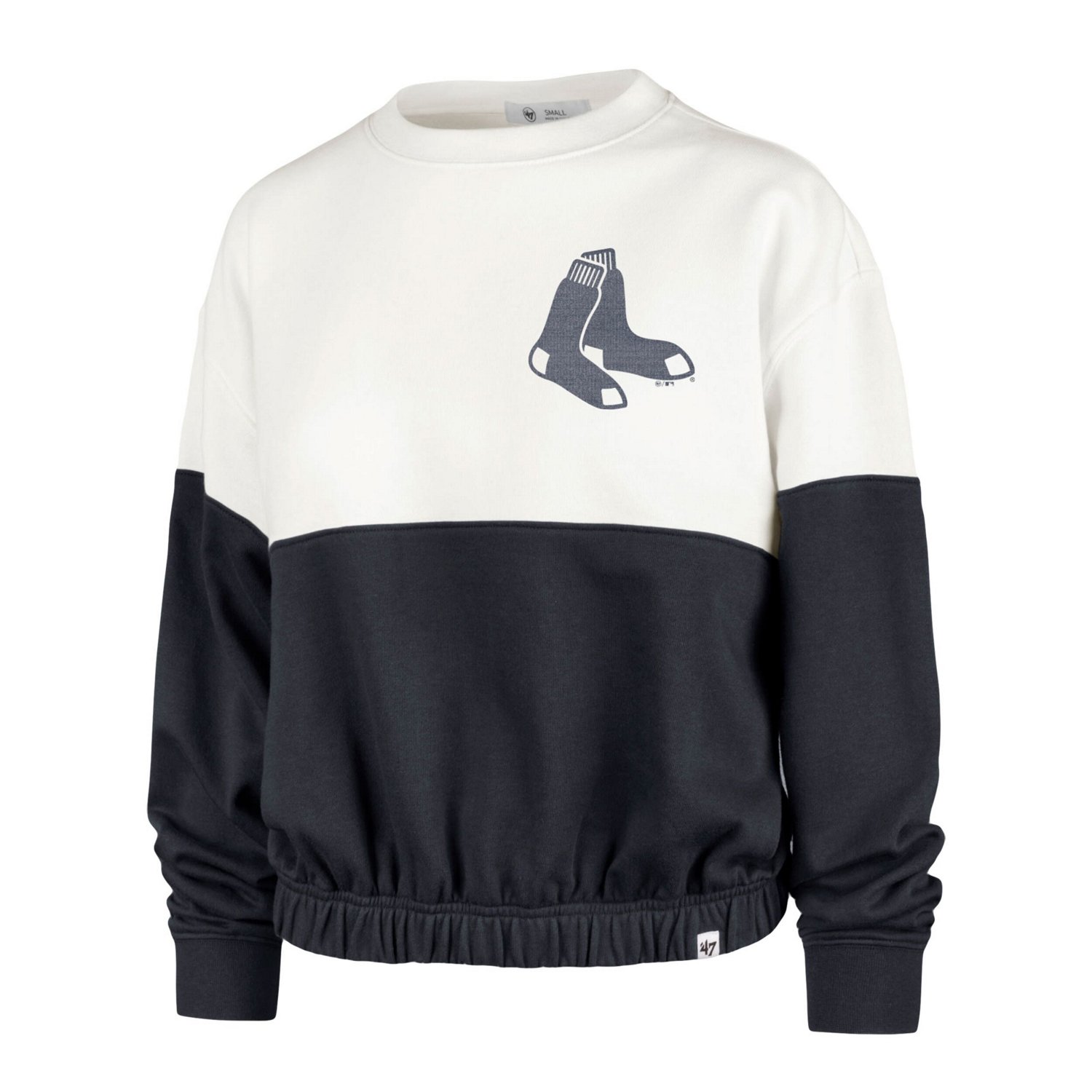 '47 /Navy Boston Red Sox Take Two Bonita Pullover Sweatshirt