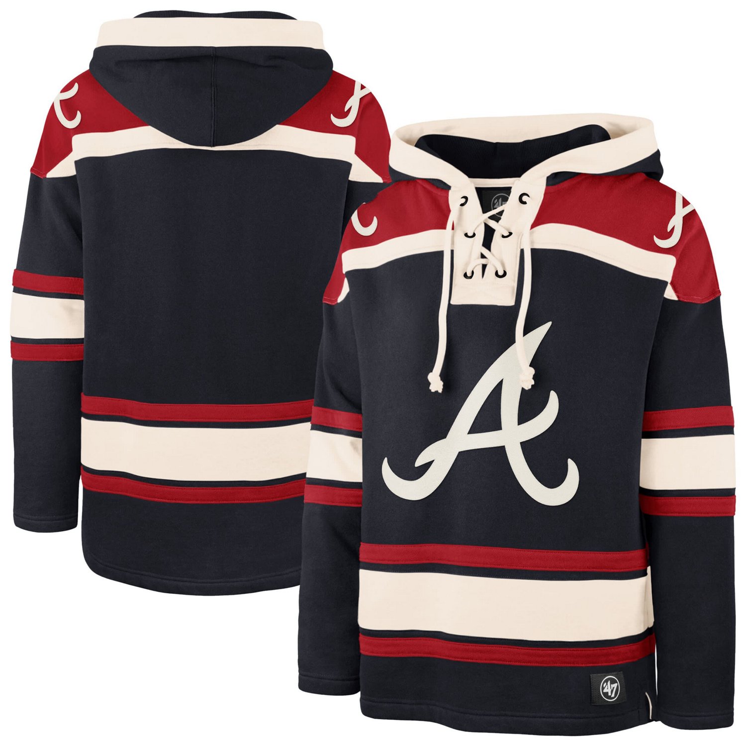 '47 Atlanta Braves Superior Lacer Pullover Hoodie - view number 1