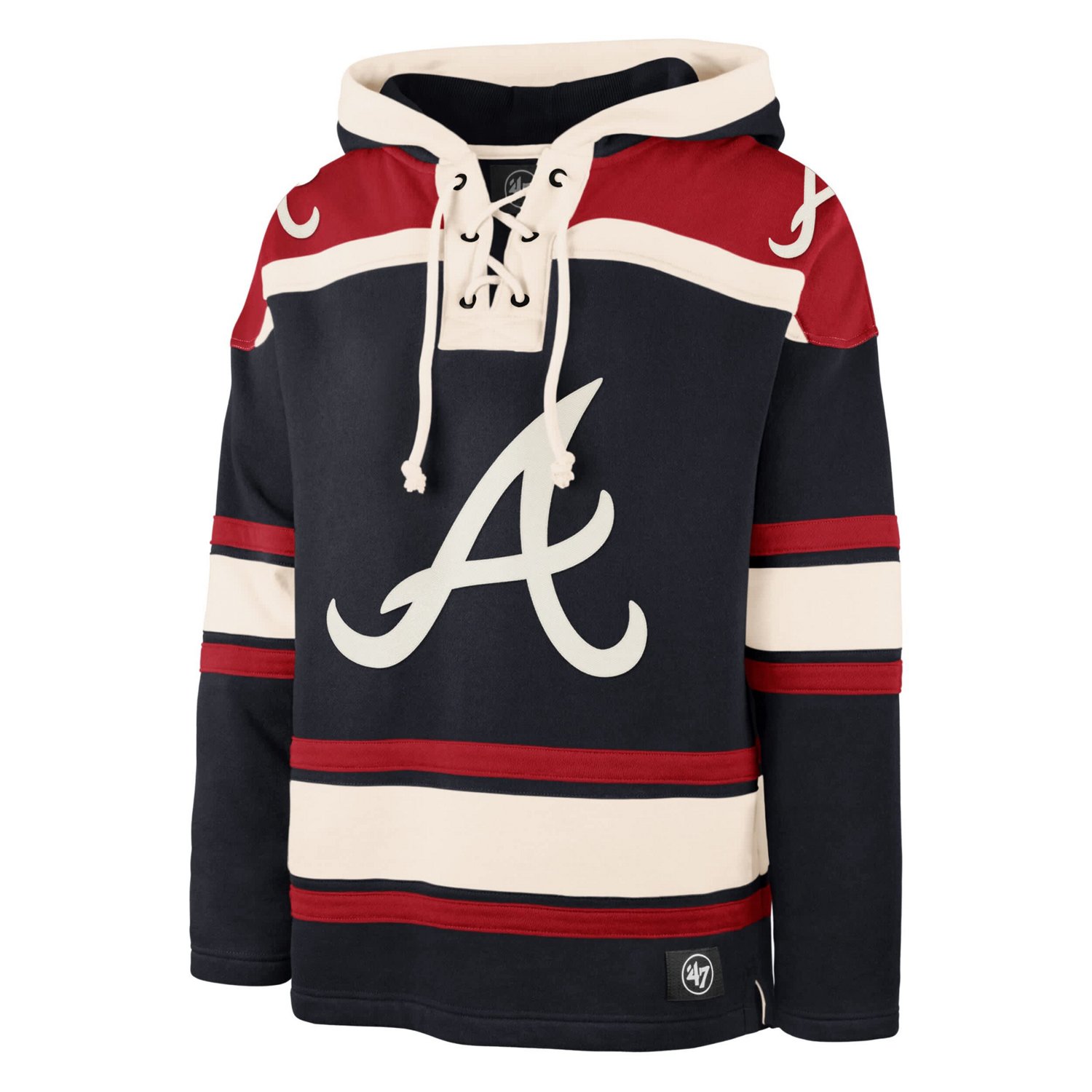 '47 Atlanta Braves Superior Lacer Pullover Hoodie - view number 2