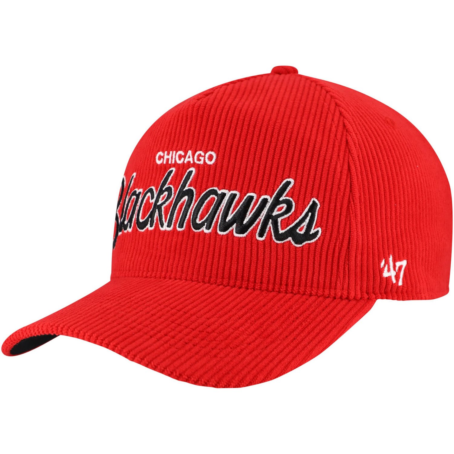 '47 Chicago Blackhawks Crosstown Corduroy Hitch Adjustable Hat - view number 3