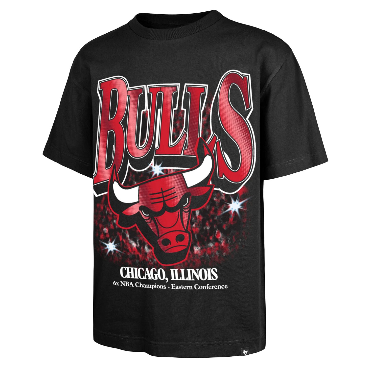 '47 Chicago Bulls Past Champs Collection Flashbulb Foundation T-Shirt - view number 2
