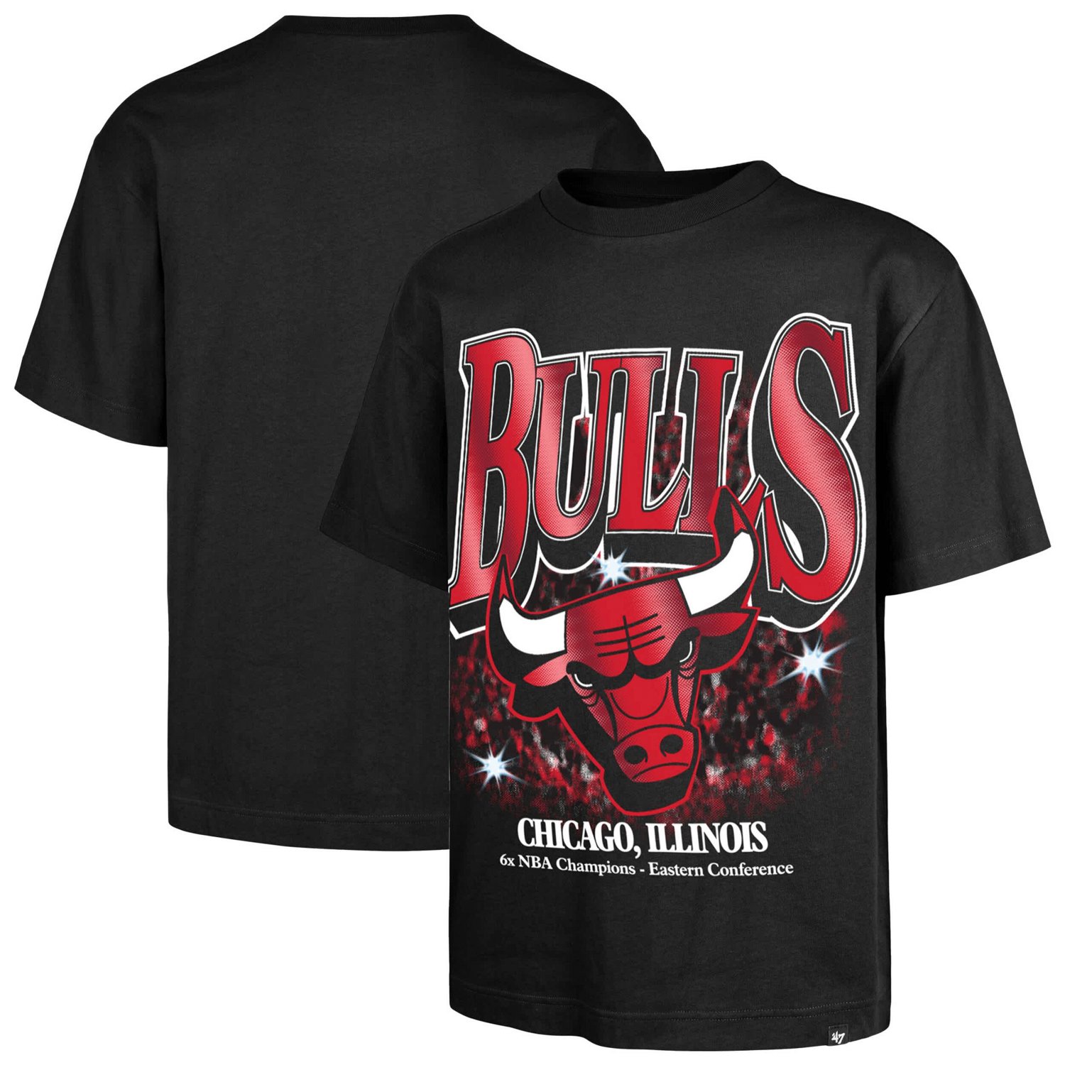 '47 Chicago Bulls Past Champs Collection Flashbulb Foundation T-Shirt