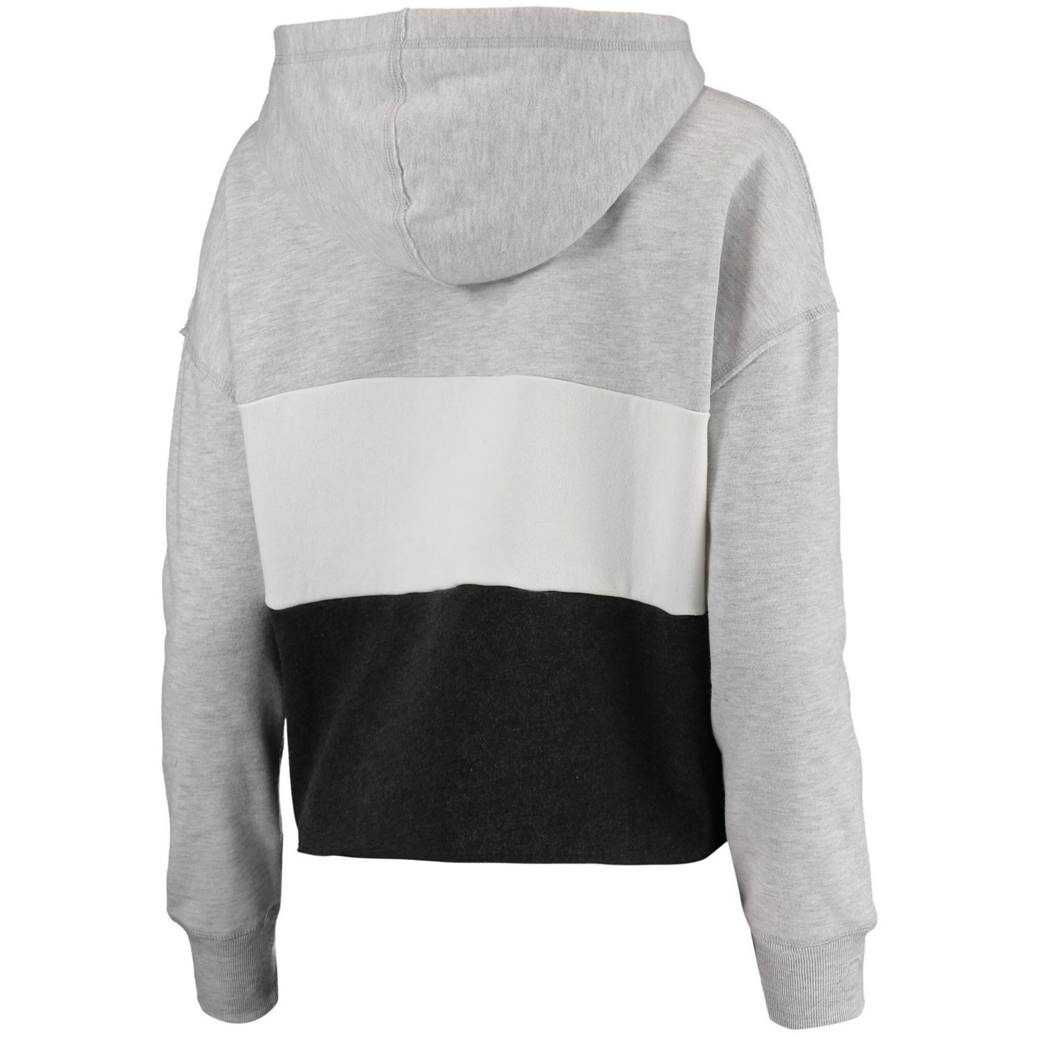 '47 Heathered /Heathered Brooklyn Nets Lizzy Cutoff Pullover Hoodie                                                              - view number 3