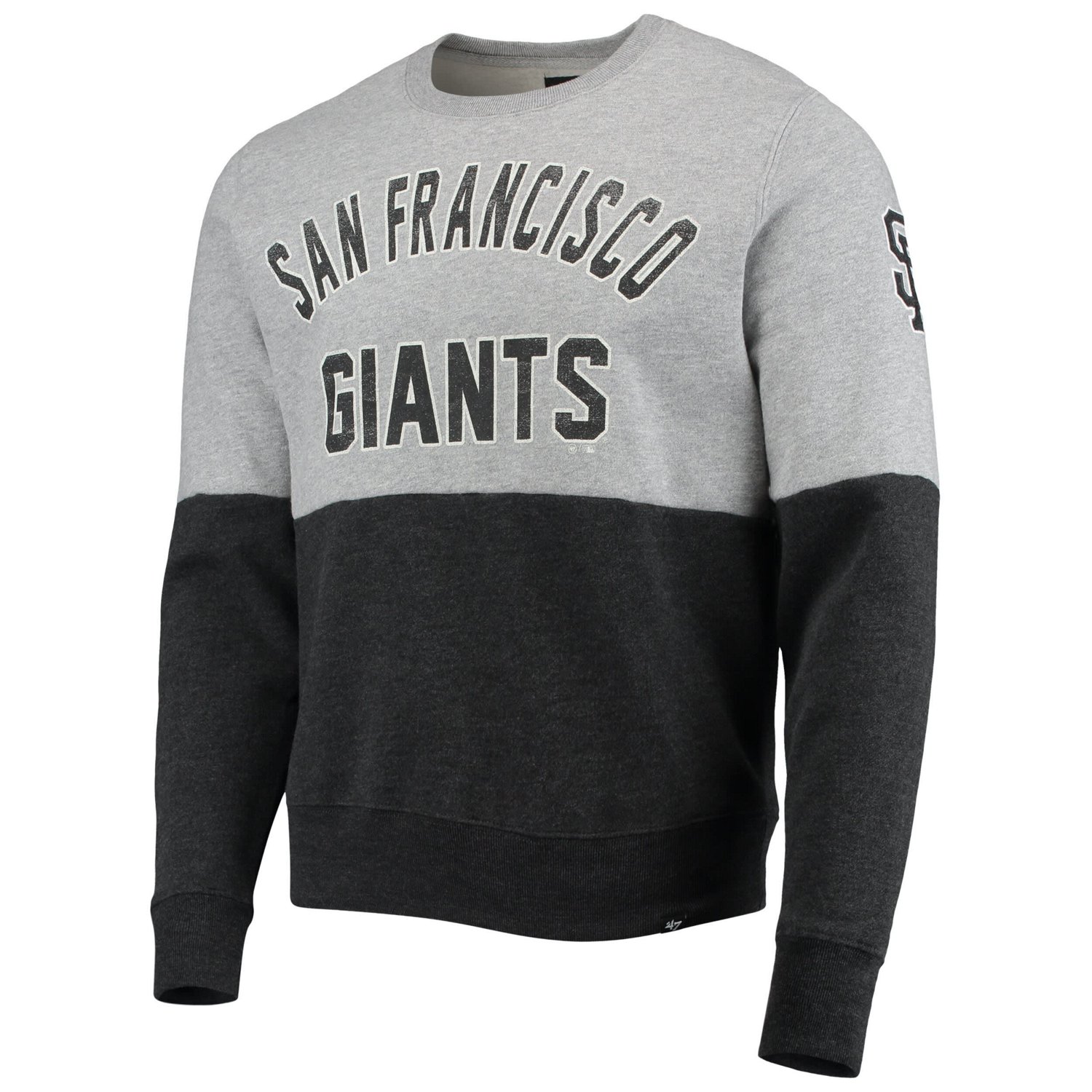'47 Heathered Gray/Heathered San Francisco Giants Two-Toned Team Pullover Sweatshirt                                             - view number 2