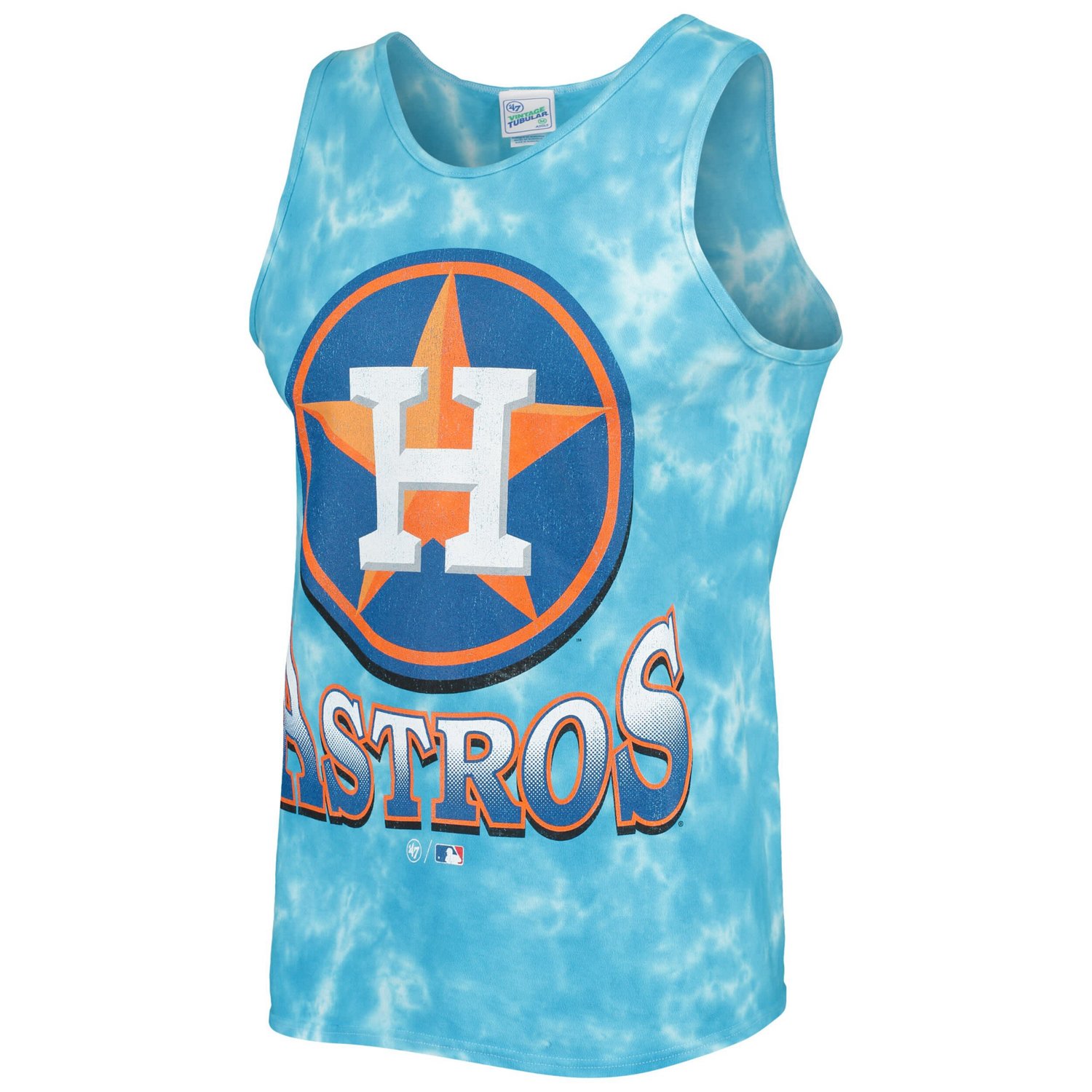 '47 Houston Astros Big Leaguer Tubular Tie-Dye Tank Top - view number 2