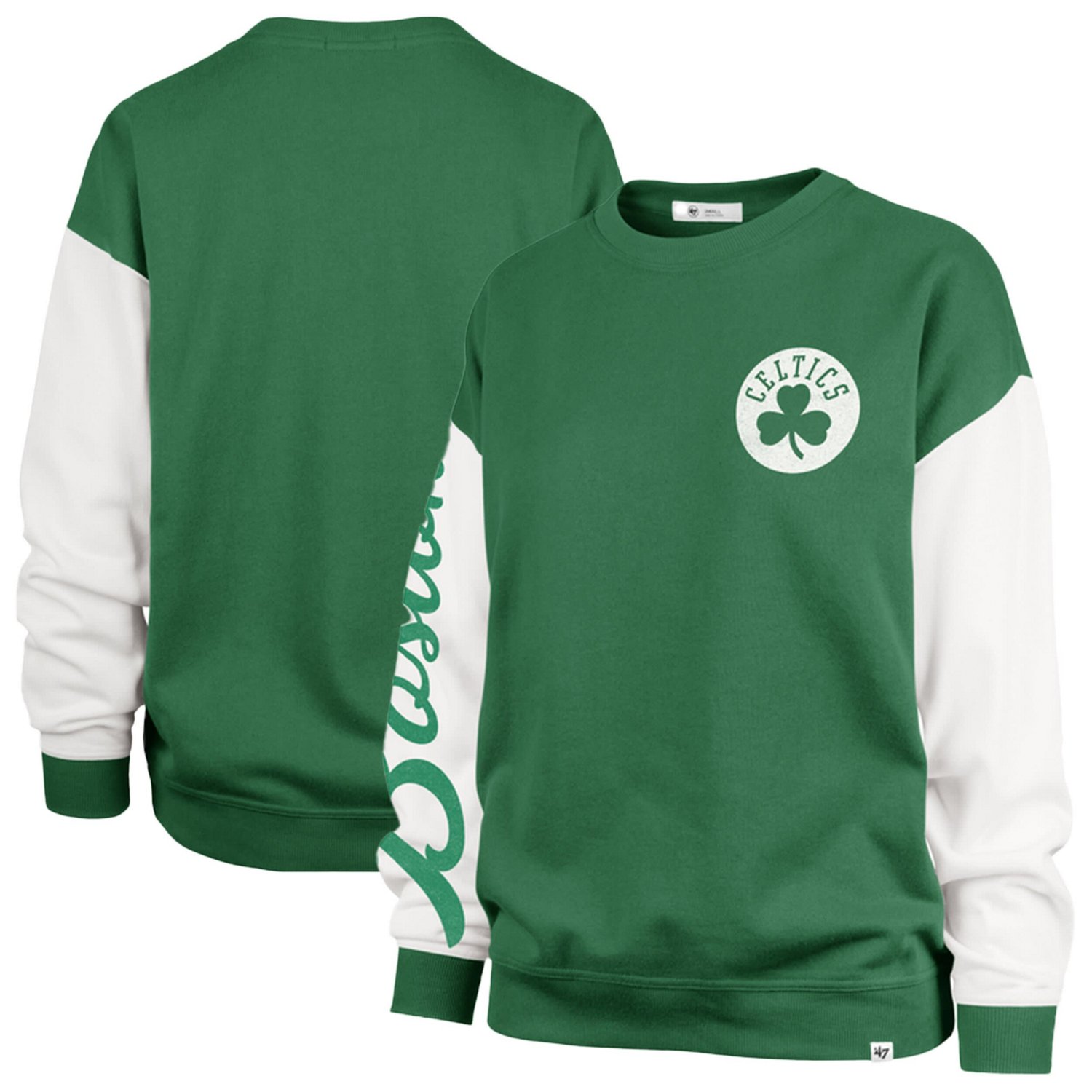 '47 Kelly Boston Celtics Plus Size Oversized Rise Andie Pullover Sweatshirt