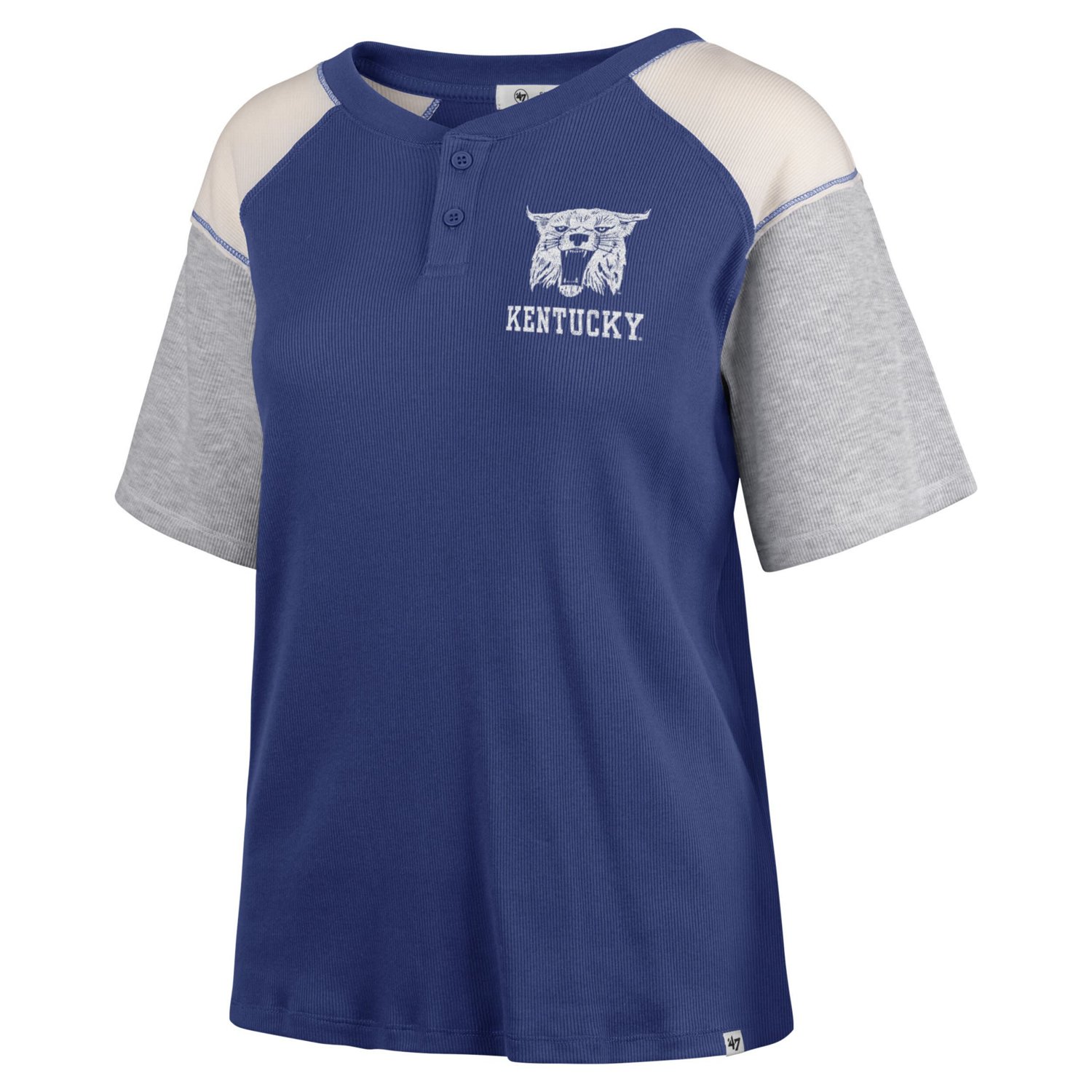 '47 Kentucky Wildcats Underline Harvey Colorblock Raglan Henley T-Shirt - view number 2