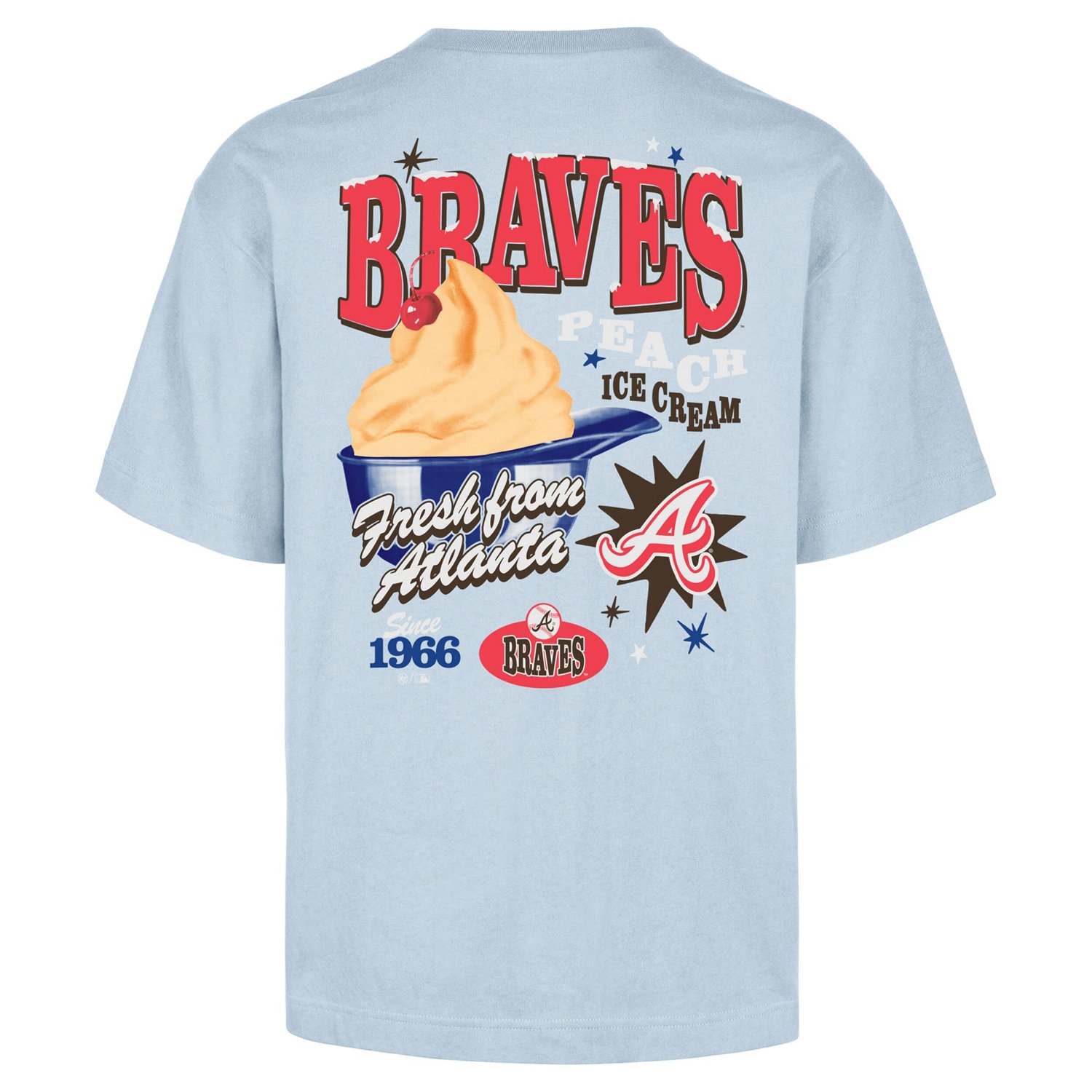 '47 Light Atlanta Braves Ice Cream Parlor Foundation T-Shirt - view number 3