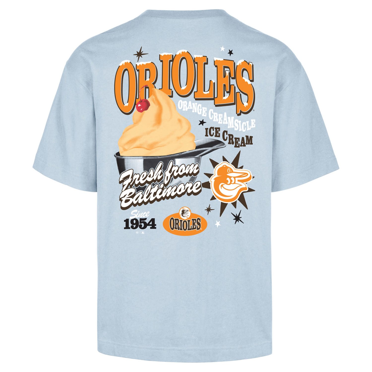 '47 Light Baltimore Orioles Ice Cream Parlor Foundation T-Shirt - view number 3
