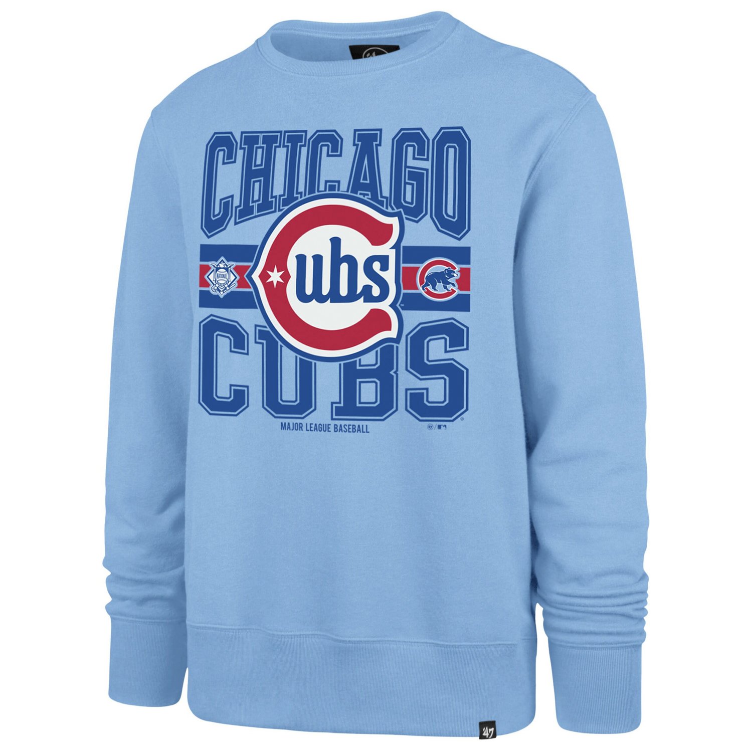 '47 Light Chicago Cubs Letters Headline Pullover Sweatshirt