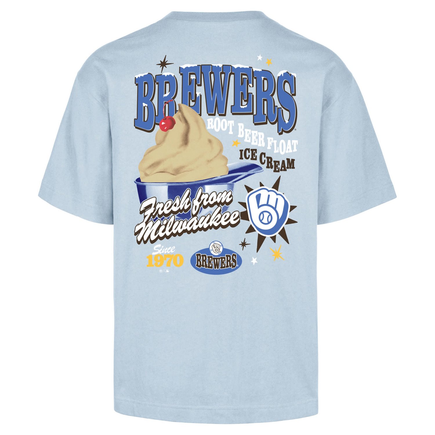 '47 Light Milwaukee Brewers Ice Cream Parlor Foundation T-Shirt - view number 3