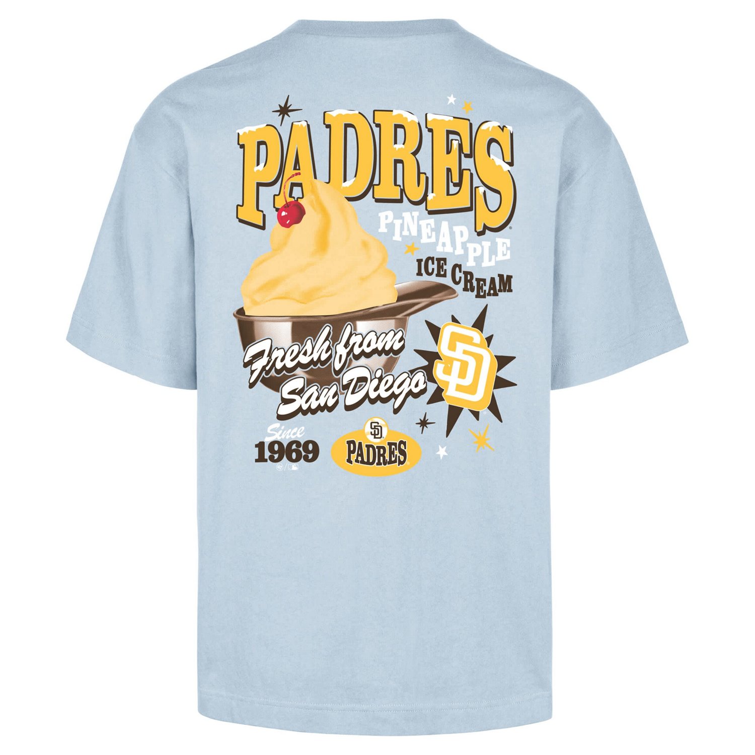 '47 Light San Diego Padres Ice Cream Parlor Foundation T-Shirt - view number 3