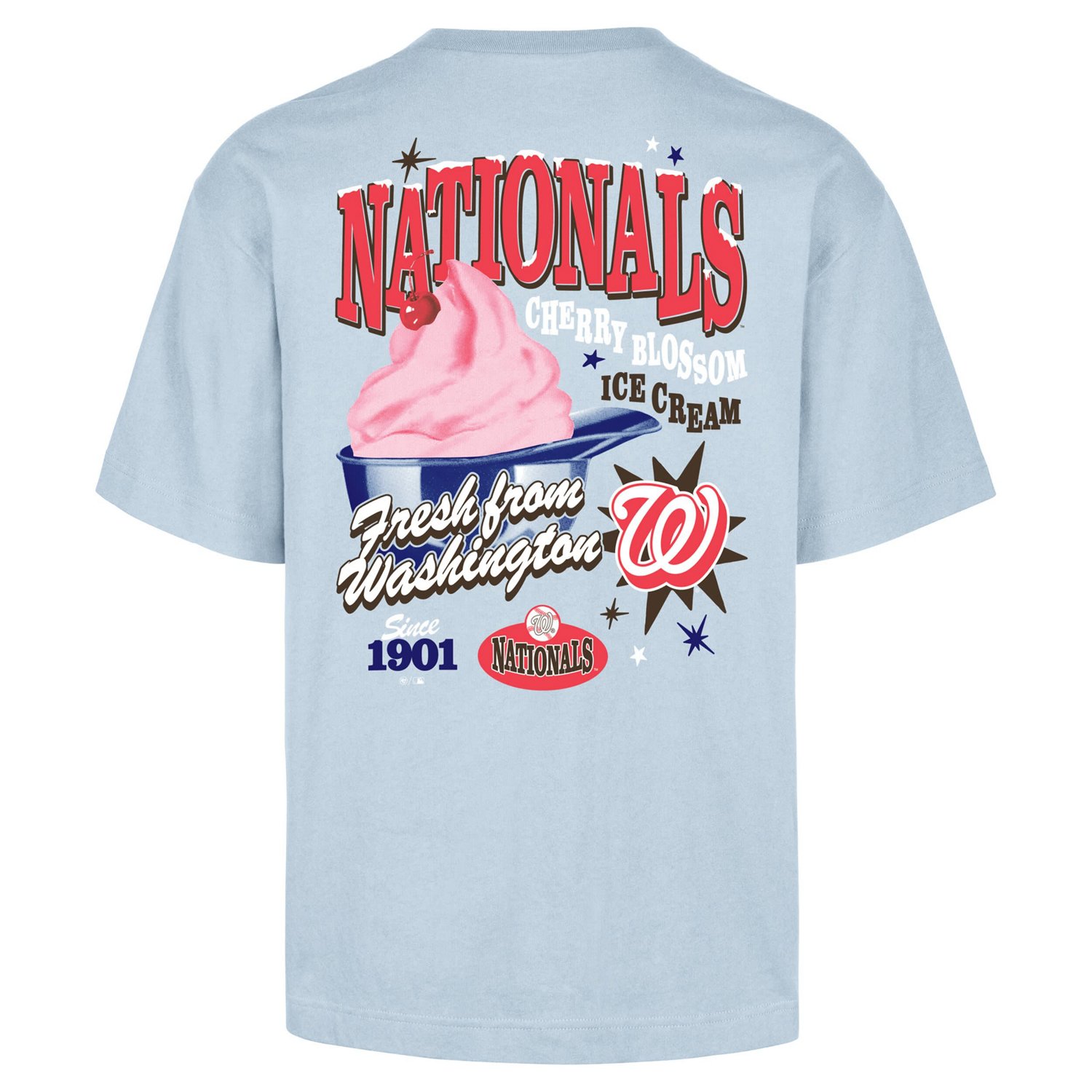 '47 Light Washington Nationals Ice Cream Parlor Foundation T-Shirt - view number 3