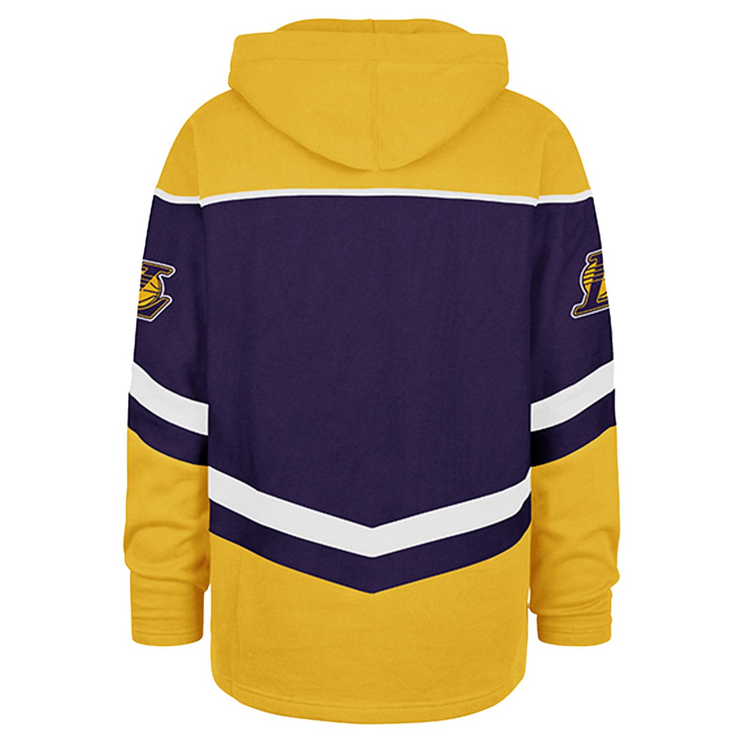 '47 Los Angeles Lakers Oversized Tri-Satin Layup Lacer Pullover Hoodie                                                           - view number 3