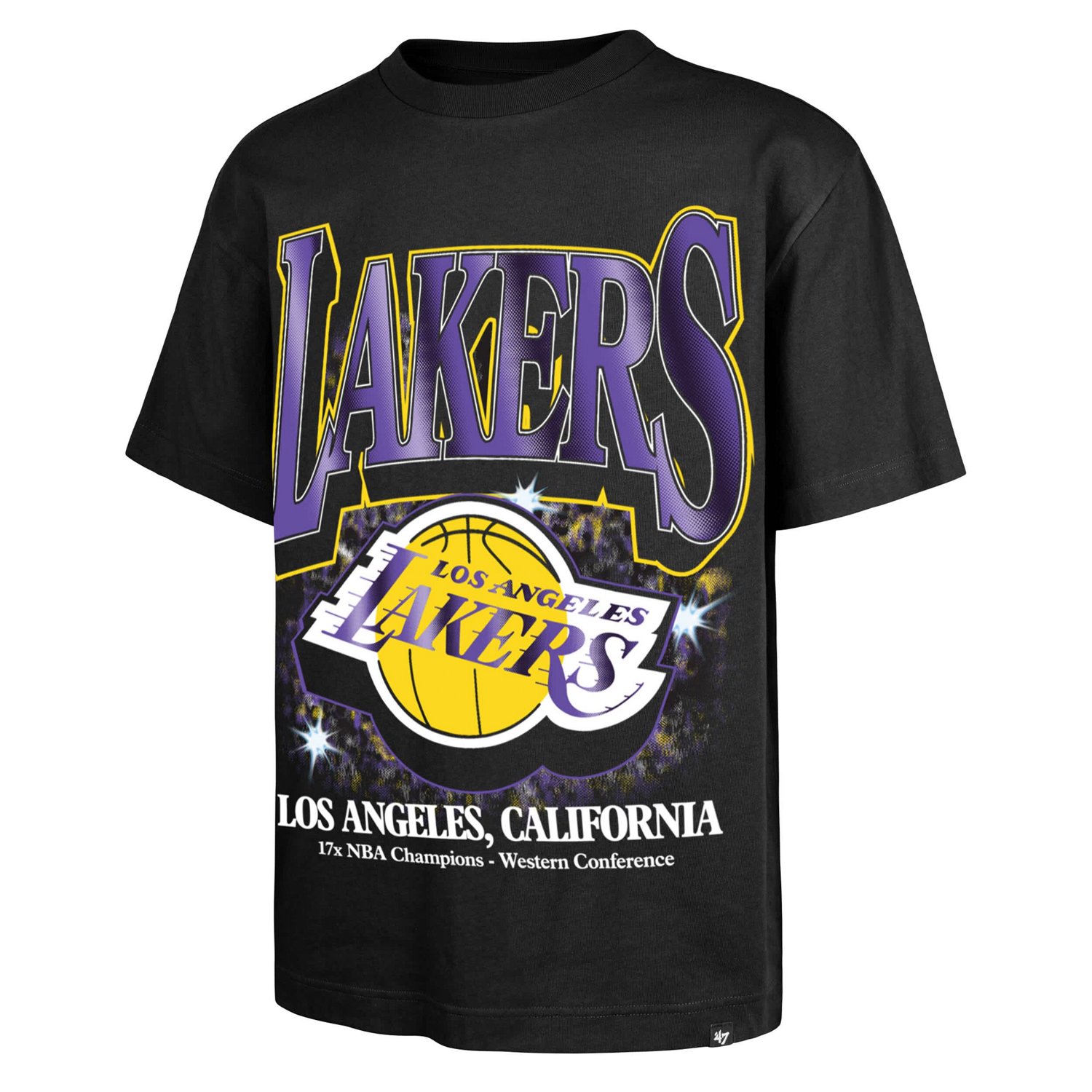 '47 Los Angeles Lakers Past Champs Collection Flashbulb Foundation T-Shirt - view number 2