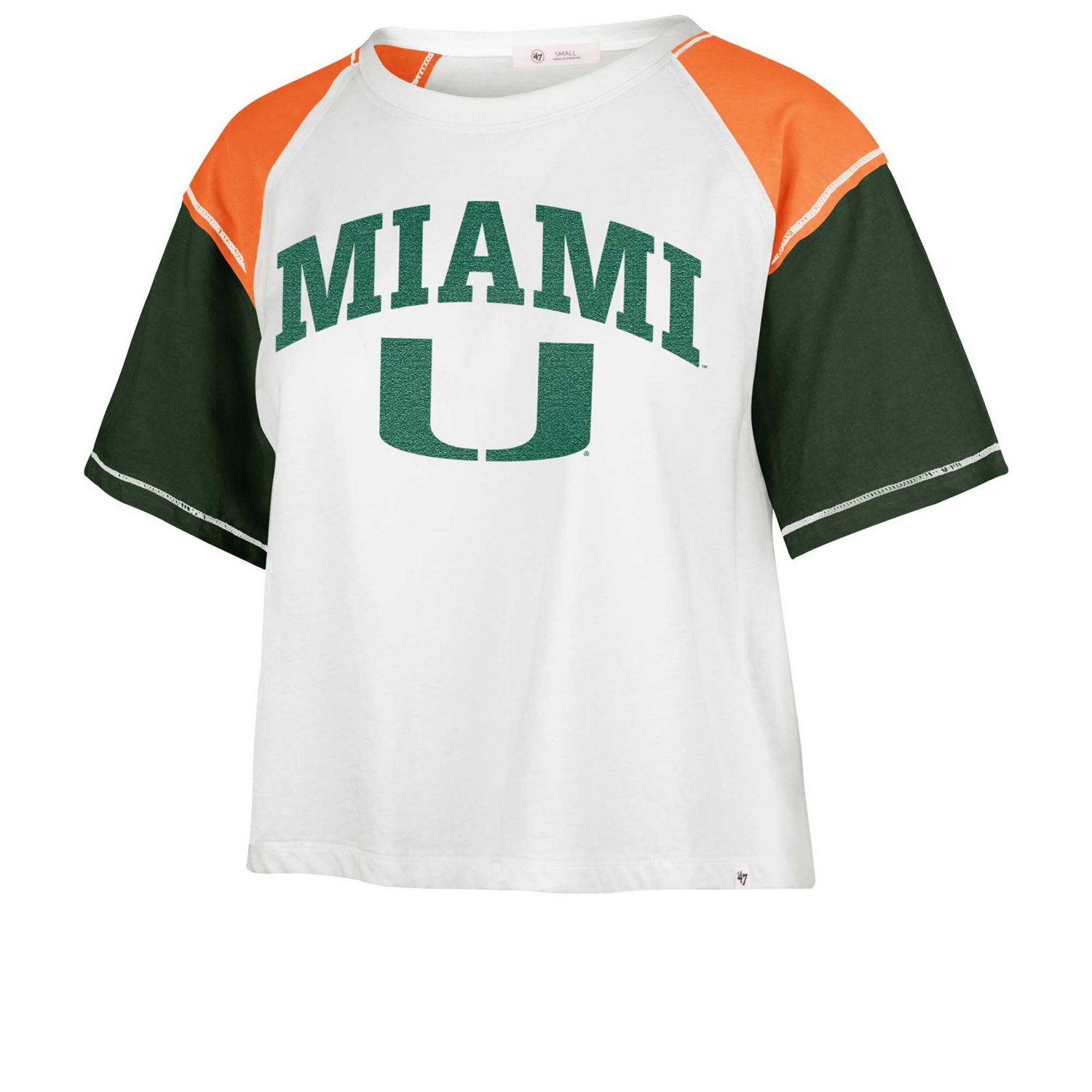 '47 Miami Hurricanes Serenity Gia Cropped T-Shirt - view number 2