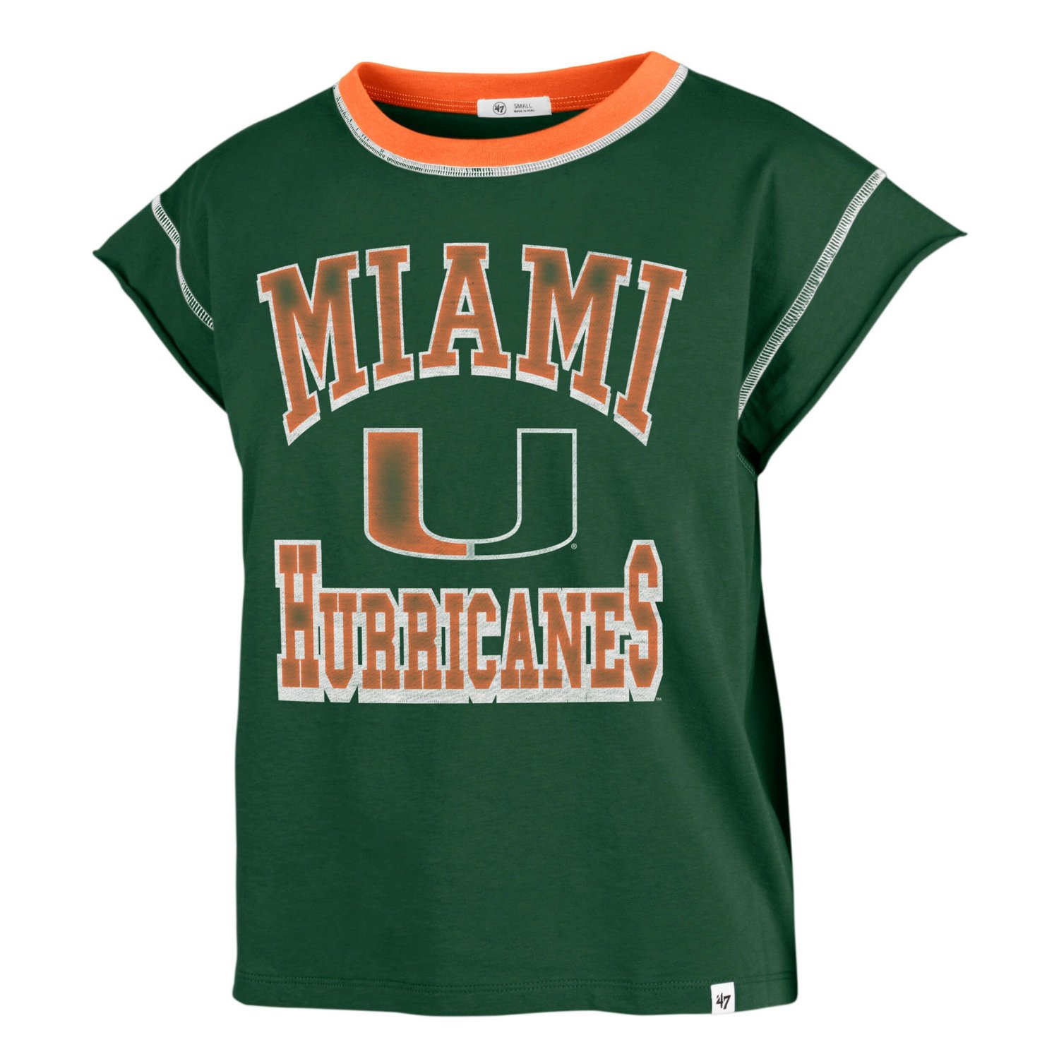 '47 Miami Hurricanes Sound Up Maya Cutoff T-Shirt - view number 2