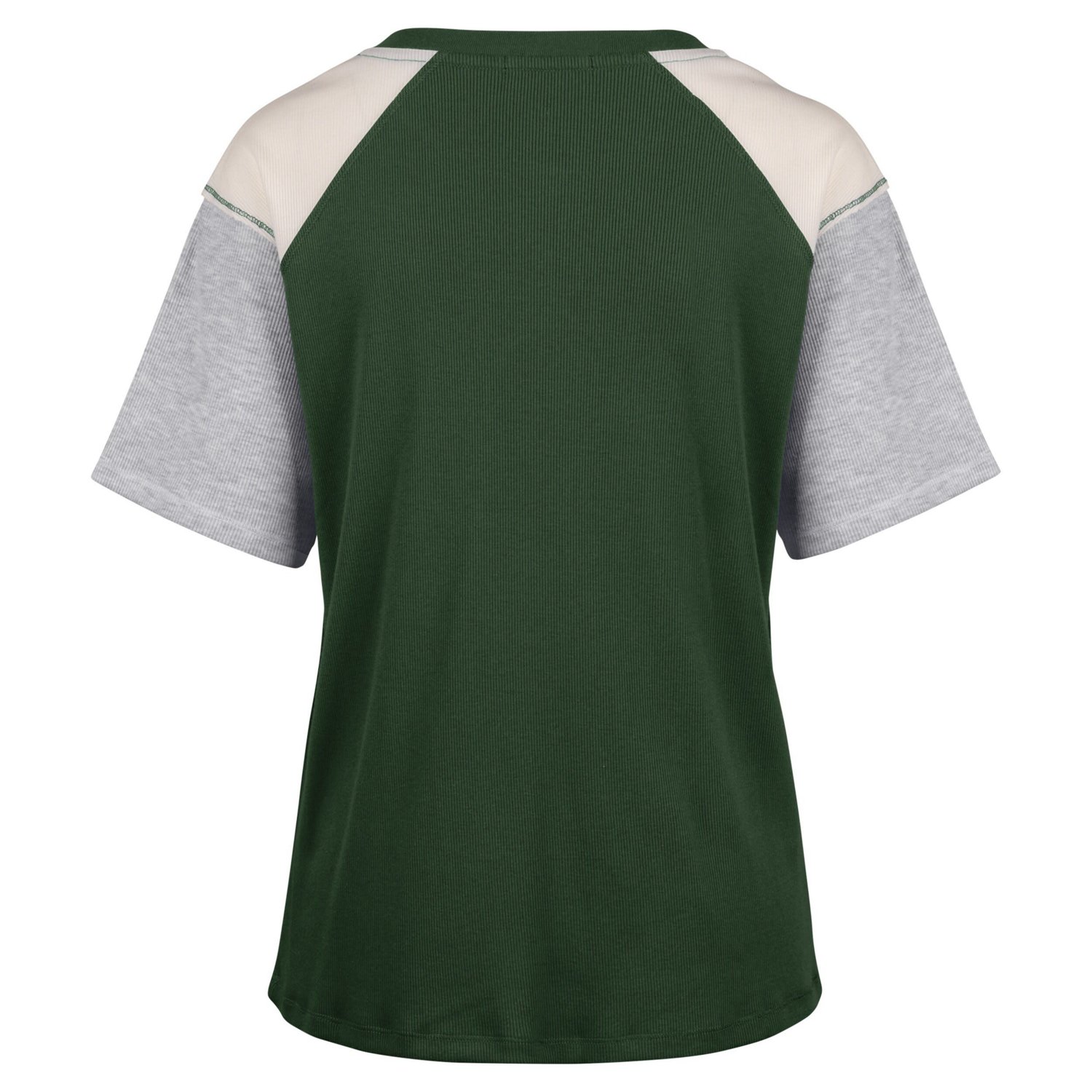 '47 Michigan State Spartans Underline Harvey Colorblock Raglan Henley T-Shirt                                                    - view number 3
