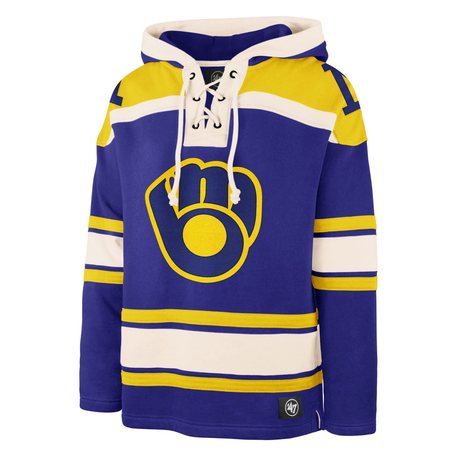 '47 Milwaukee Brewers Superior Lacer Pullover Hoodie - view number 2