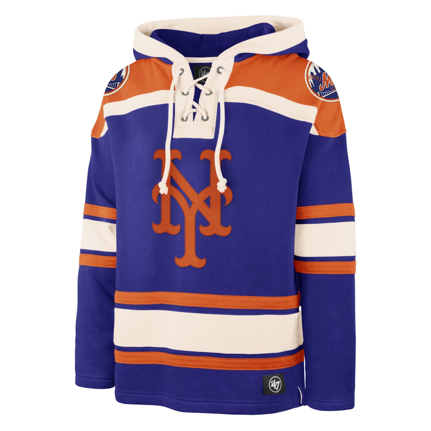 '47 New York Mets Superior Lacer Pullover Hoodie - view number 2