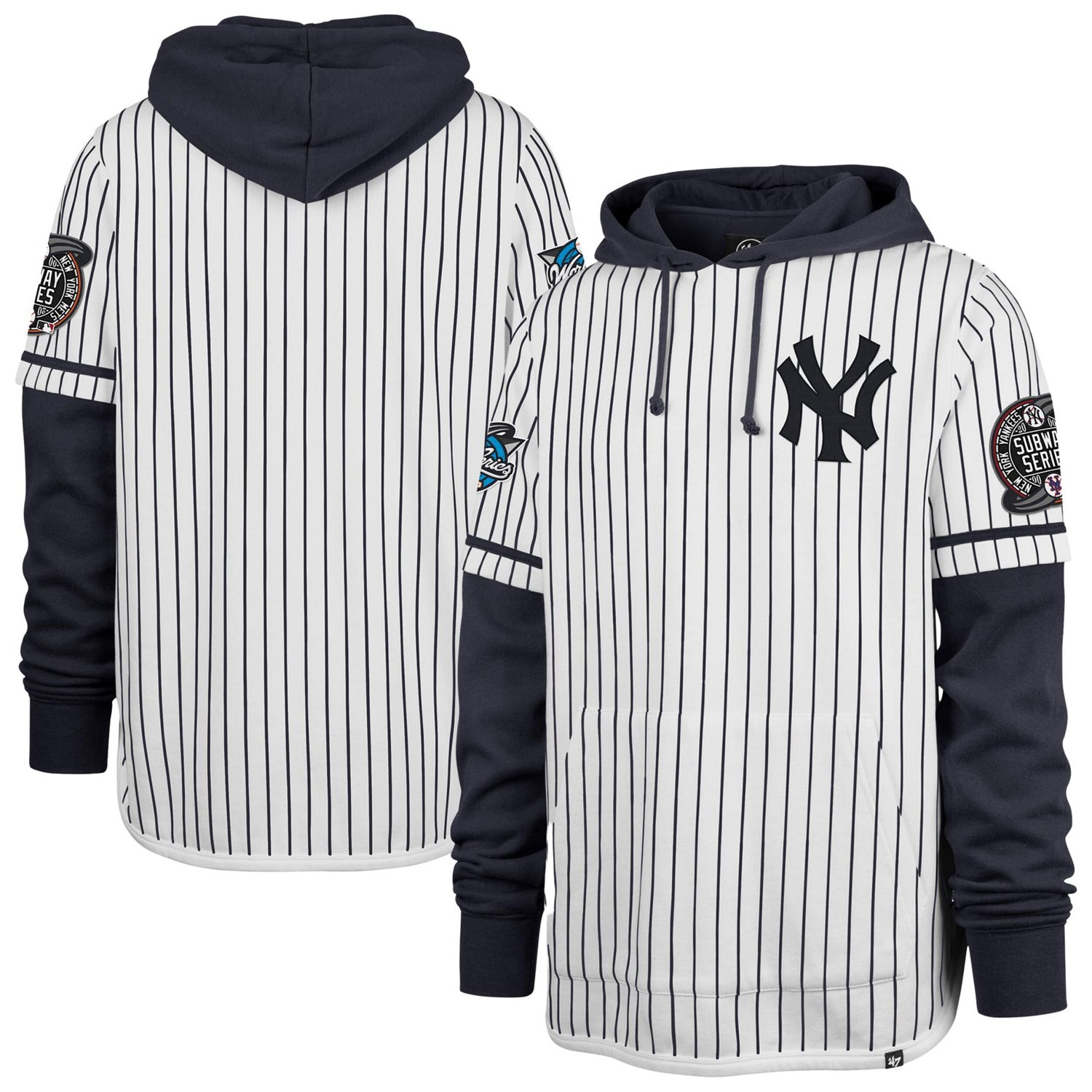 '47 New York Yankees 2000 World Series Winning Stripes Shortstop Pullover Hoodie