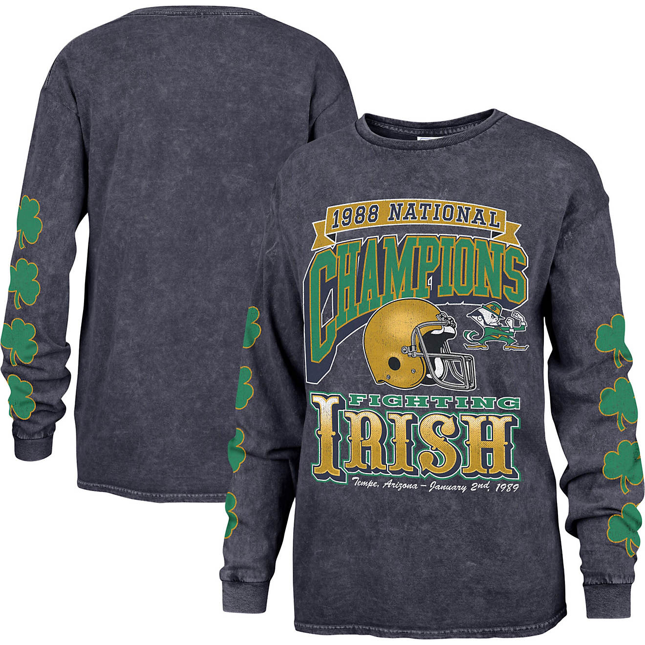 '47 Notre Dame Fighting Irish Vintage Tubular Boyfriend Long Sleeve T-Shirt                                                      - view number 1