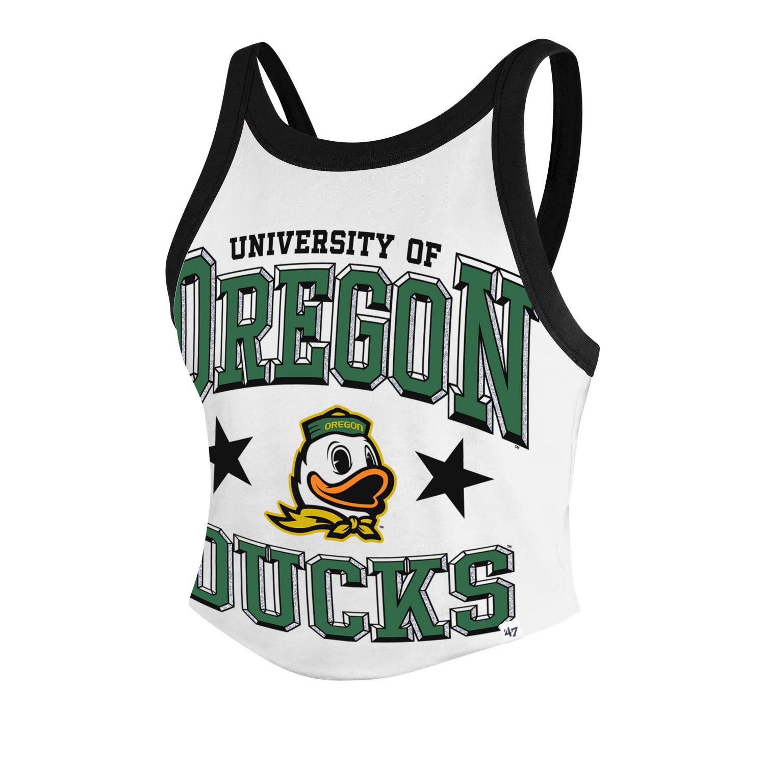 '47 Oregon Ducks Energize Sporty Cropped Racerback Tank Top - view number 2