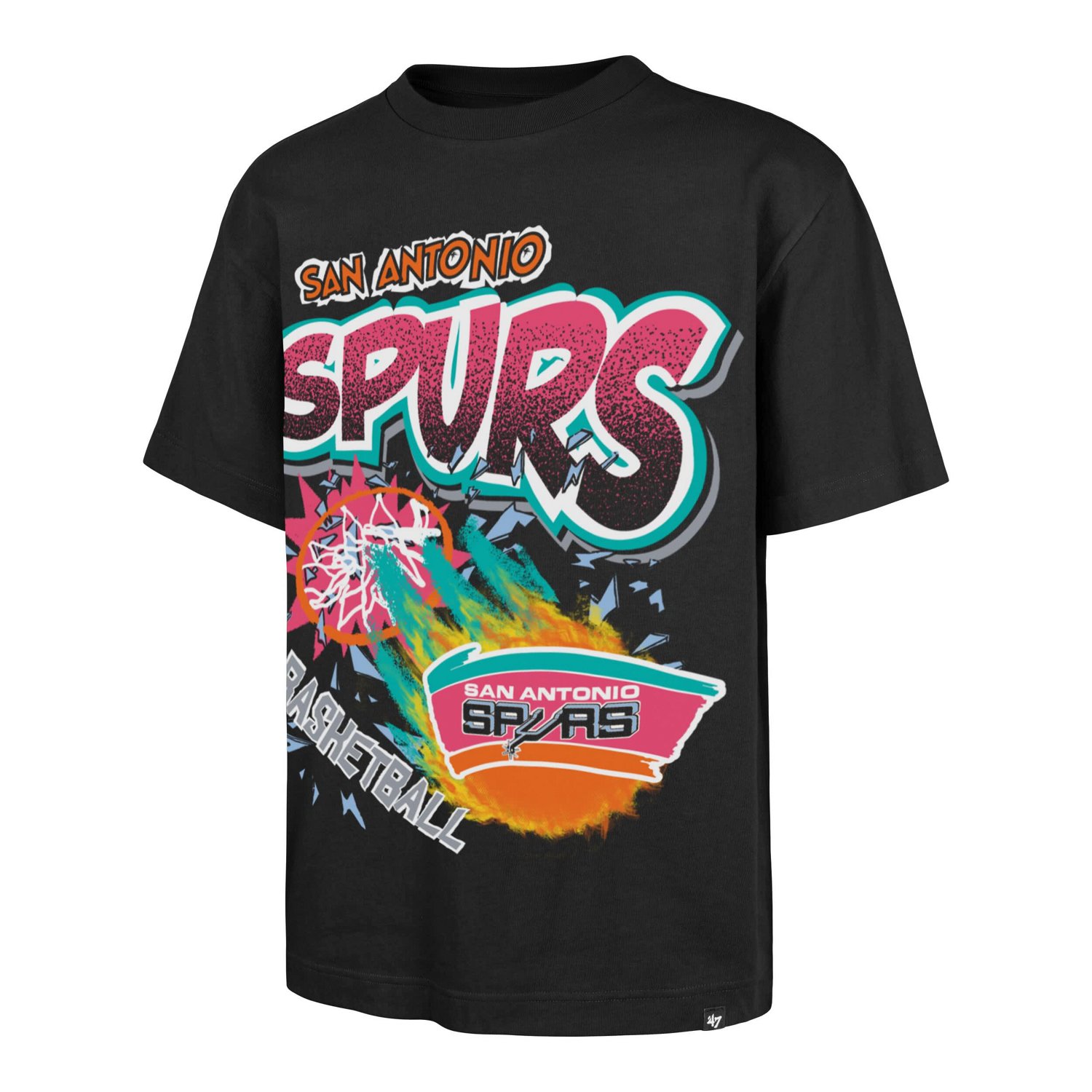 '47 San Antonio Spurs Hardwood Classics Torched Foundation T-Shirt