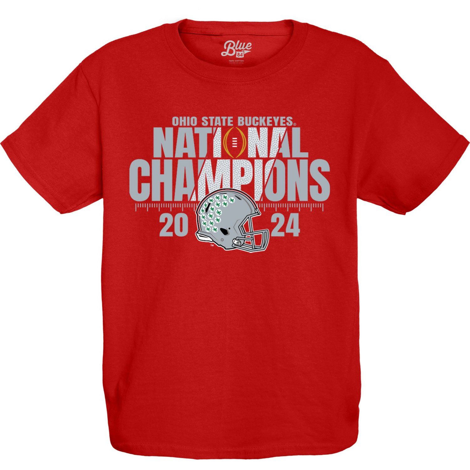 84 Ohio State Buckeyes College Football Playoff 2024 National Champions Fall Apart T-Shirt                                       - view number 2