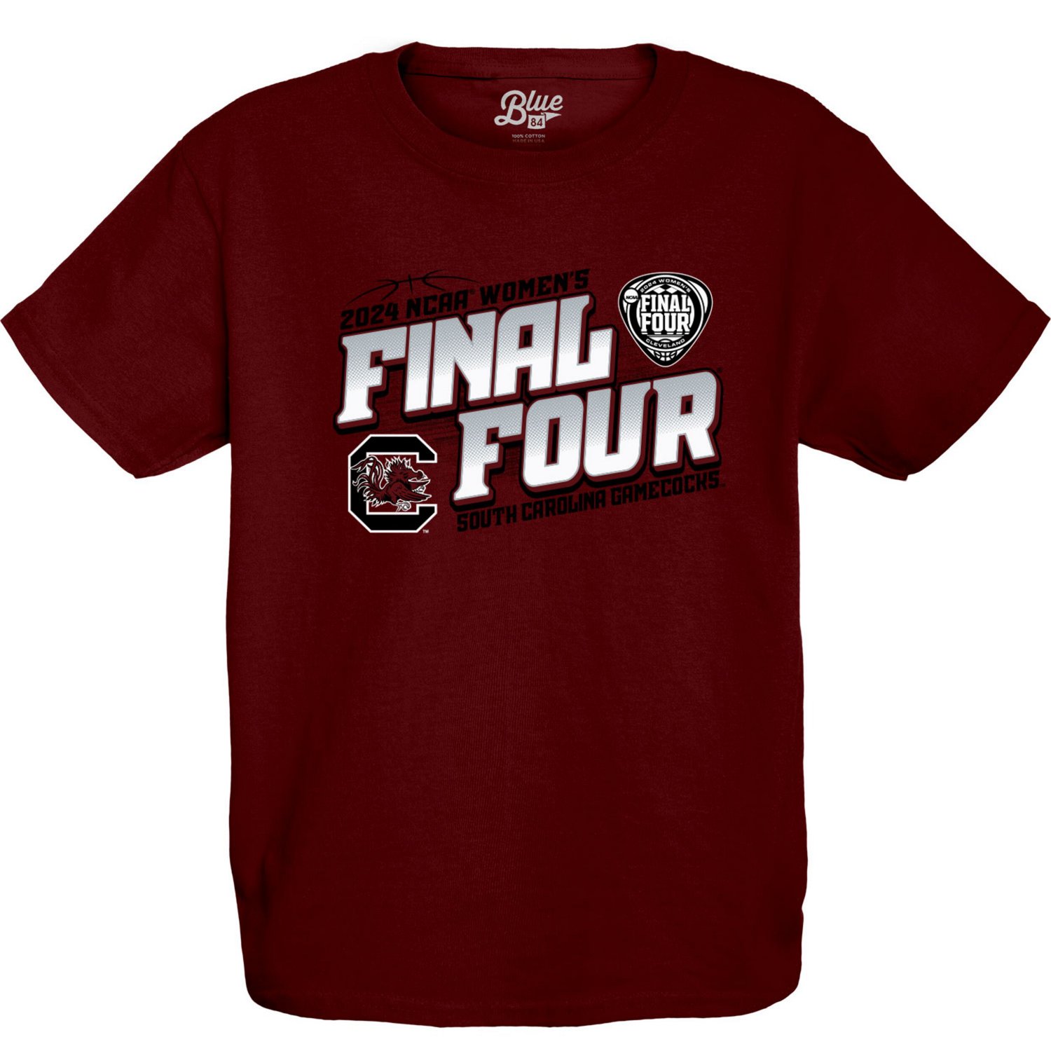 84 South Carolina Gamecocks 2024 NCAA Women's Basketball Tournament March Madness Final Four T-Shirt - view number 2