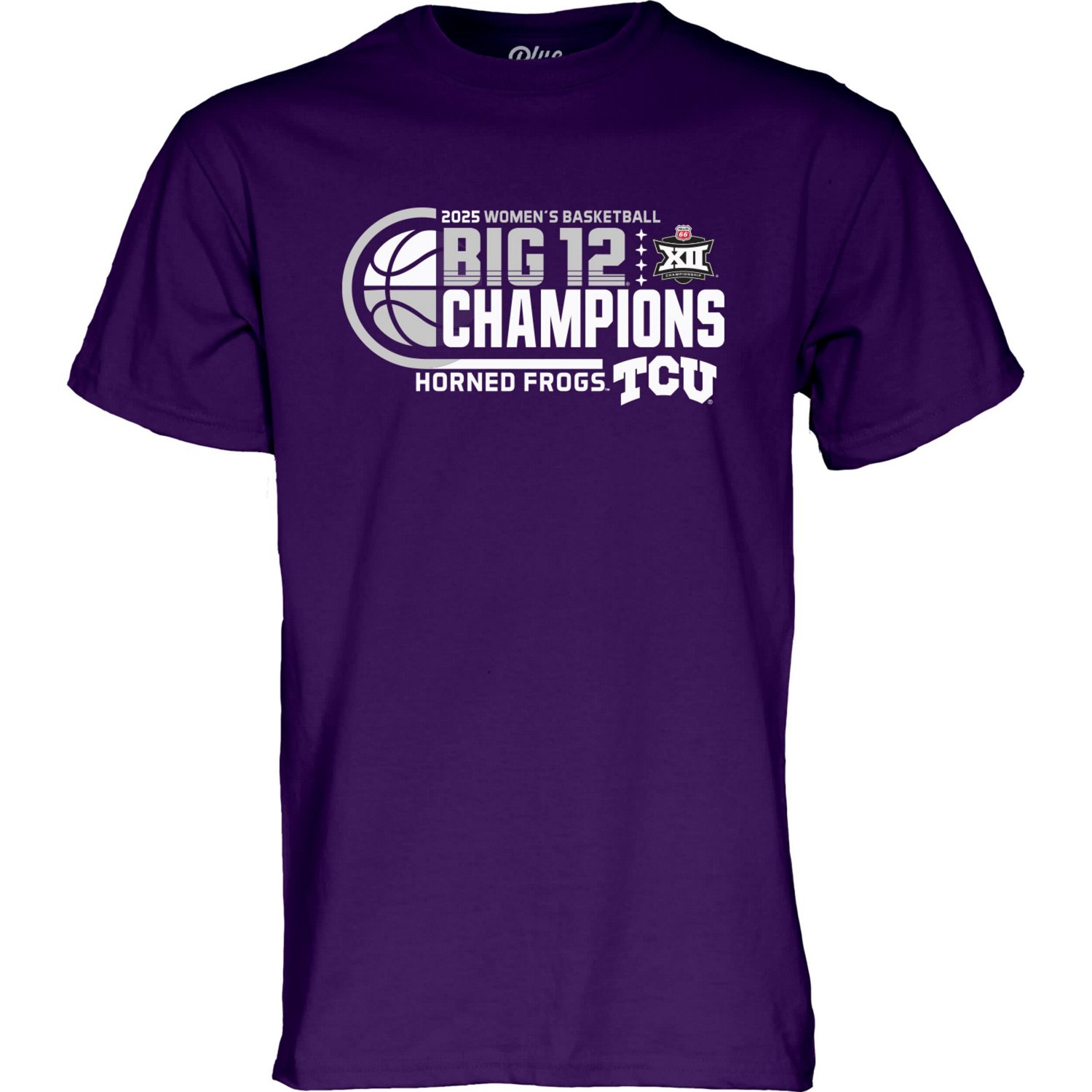 84 TCU Horned Frogs 2025 Big 12 Wo Basketball Conference Tournament Champions Locker Room T-Shirt - view number 2