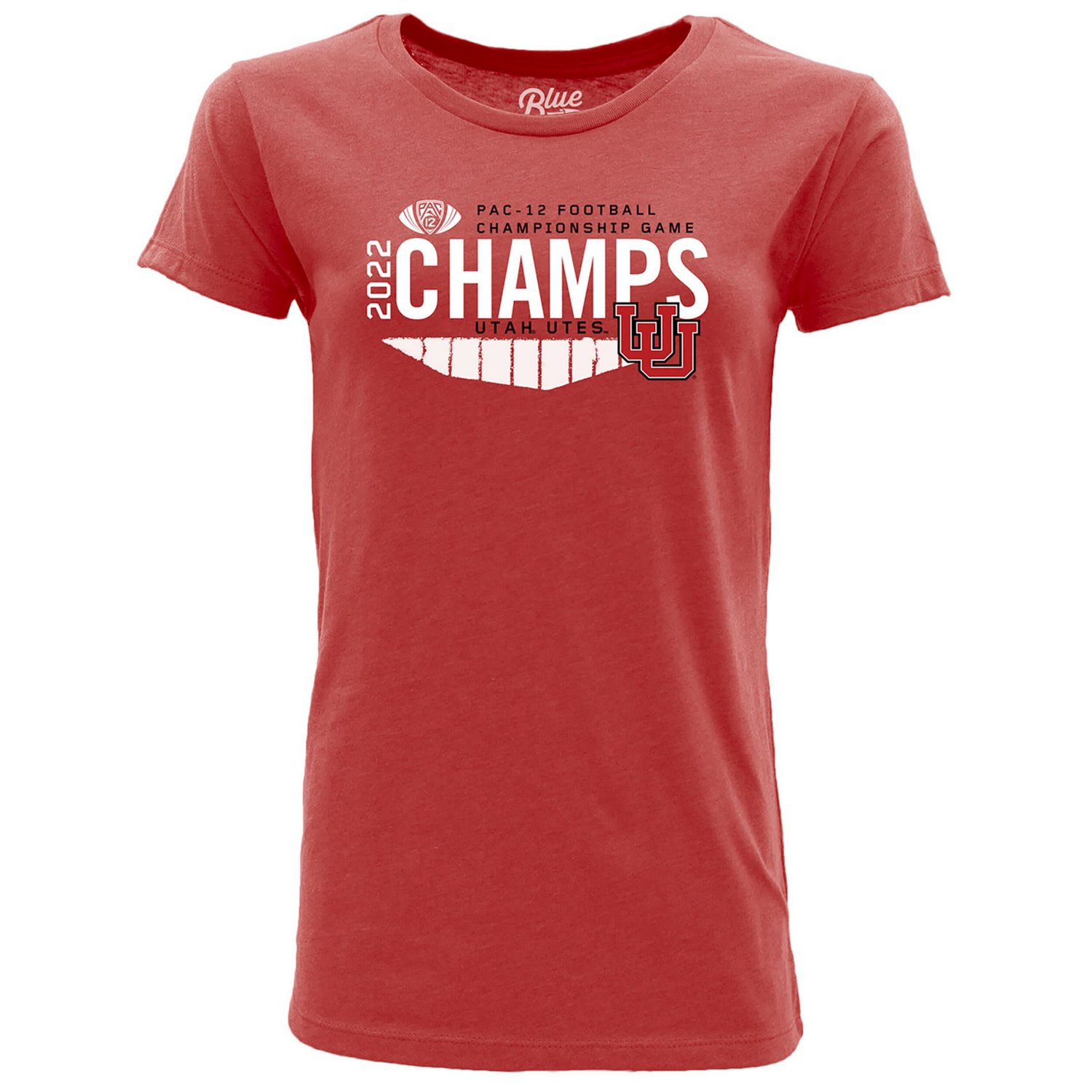 84 Utah Utes 2022 PAC-12 Football Conference Champions Locker Room T-Shirt                                                       - view number 2