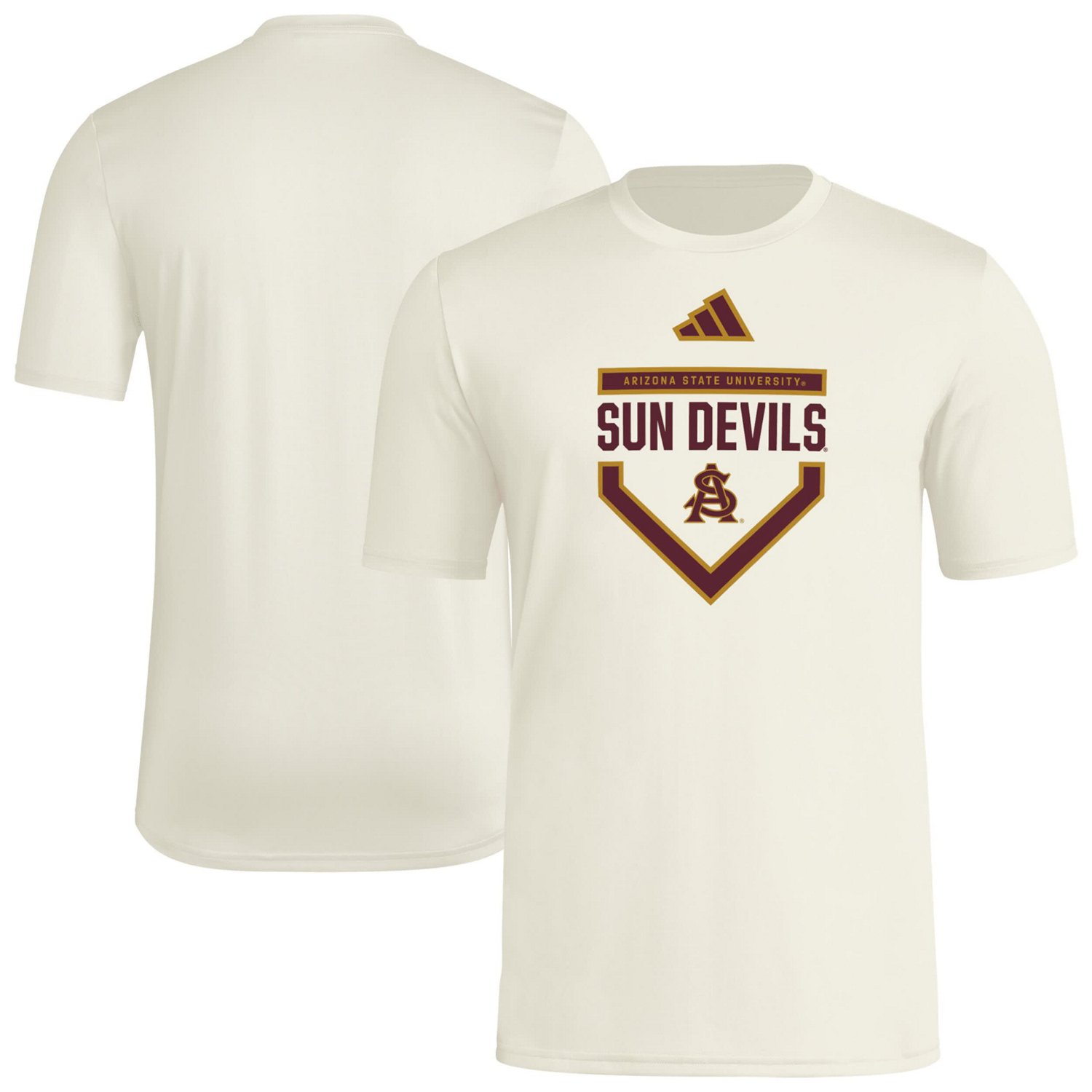 adidas Arizona State Sun Devils Home Plate Pre-Game T-Shirt