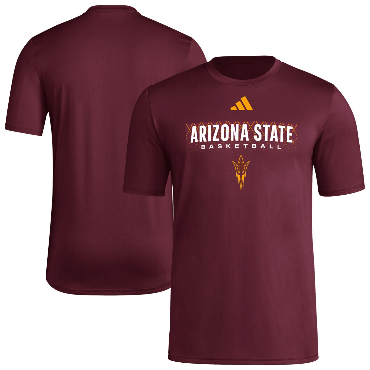 adidas Arizona State Sun Devils Locker On-Court In The Fade Pregame AEROREADY T-Shirt