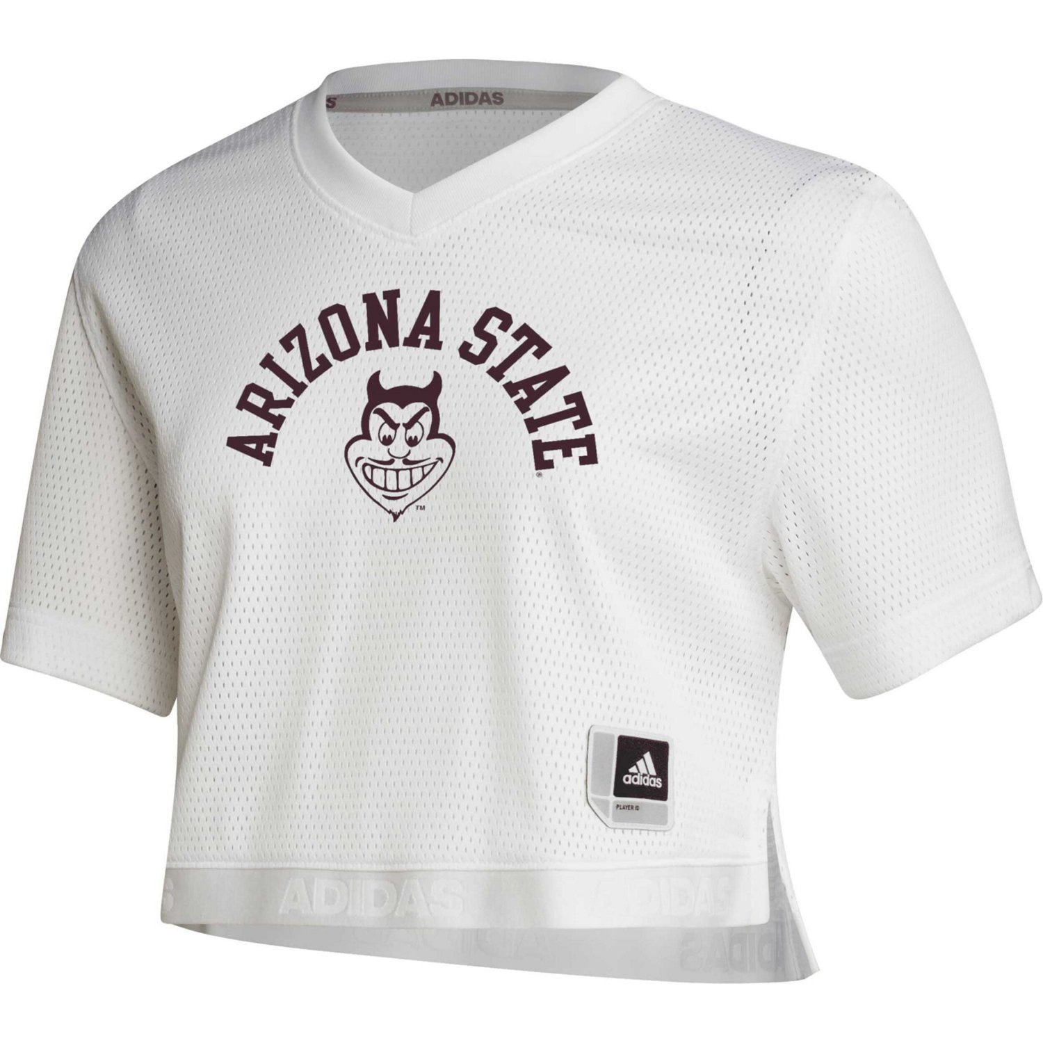 adidas Arizona State Sun Devils Primegreen V-Neck Cropped Jersey                                                                 - view number 2