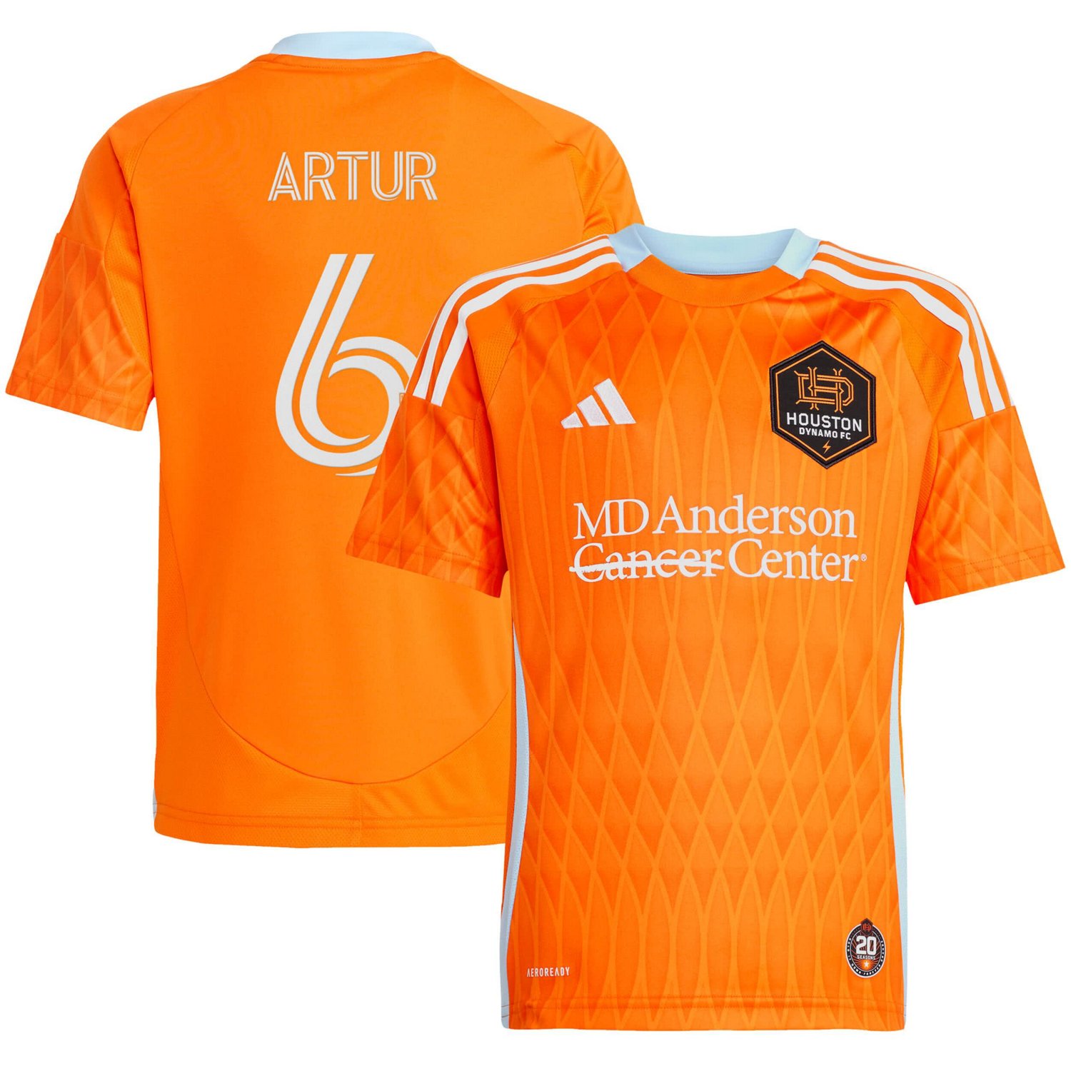 adidas Artur Houston Dynamo FC 2025 Season 20 Replica Player Jersey