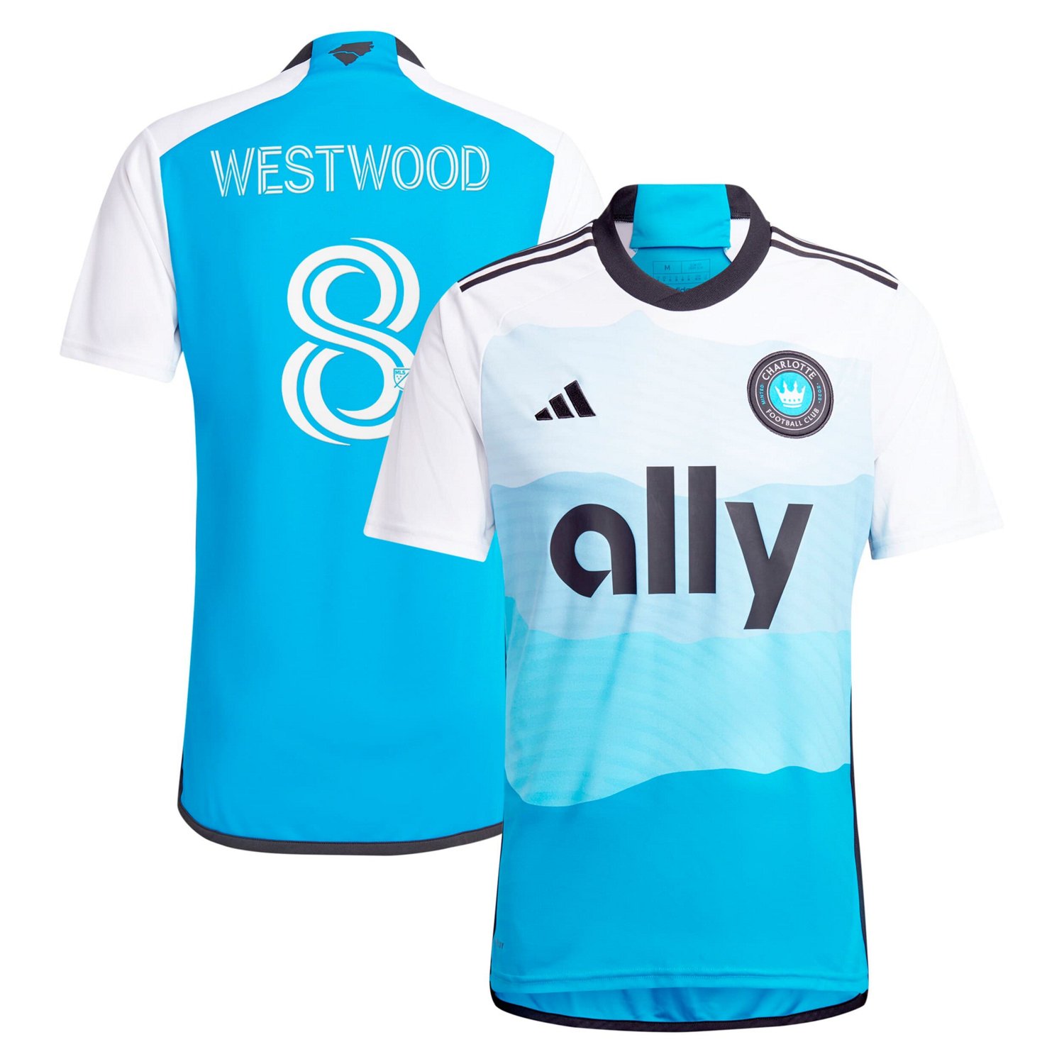 adidas Ashley Westwood Charlotte FC 2024 The Carolina Kit Explore Replica Player Jersey